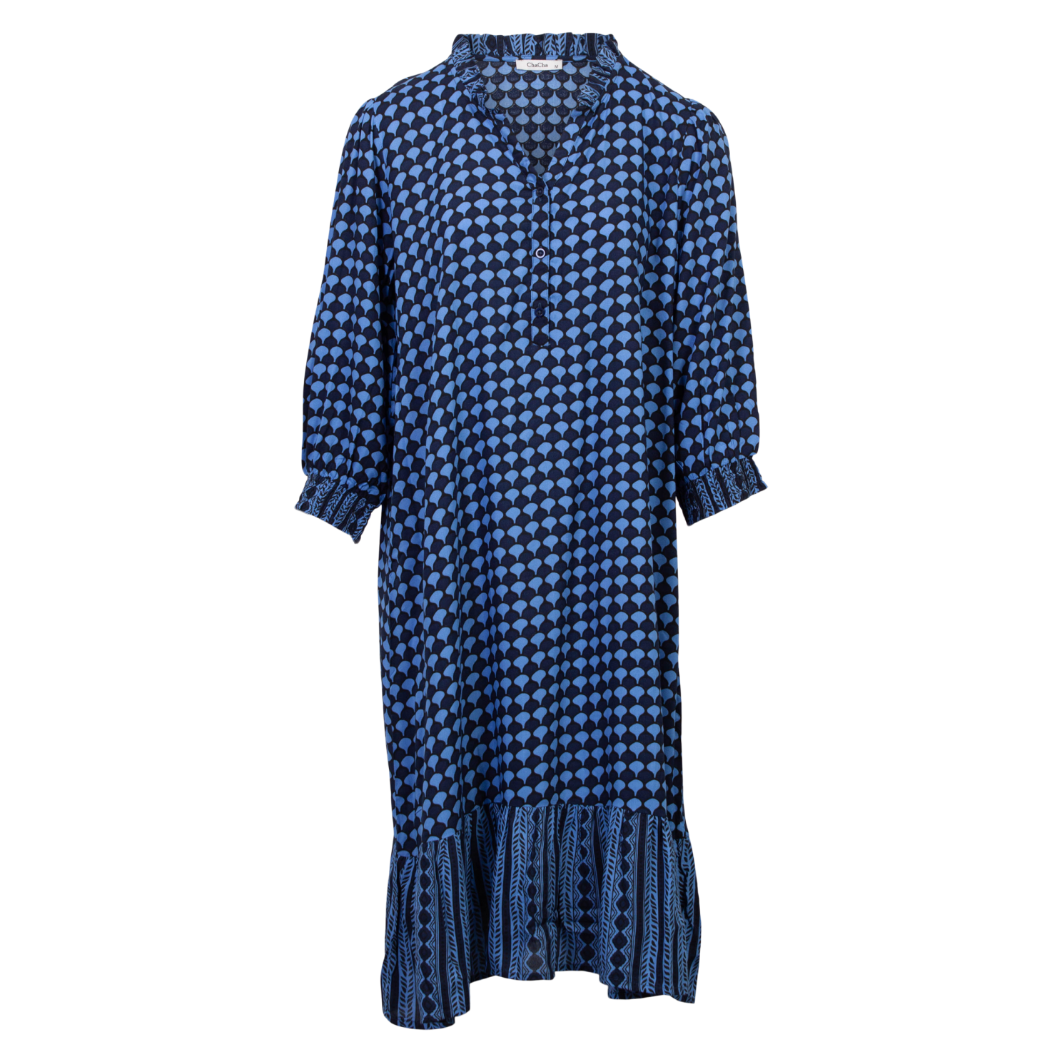 ZbyZ Dame Tunika Plus Size - Navy - 46/48