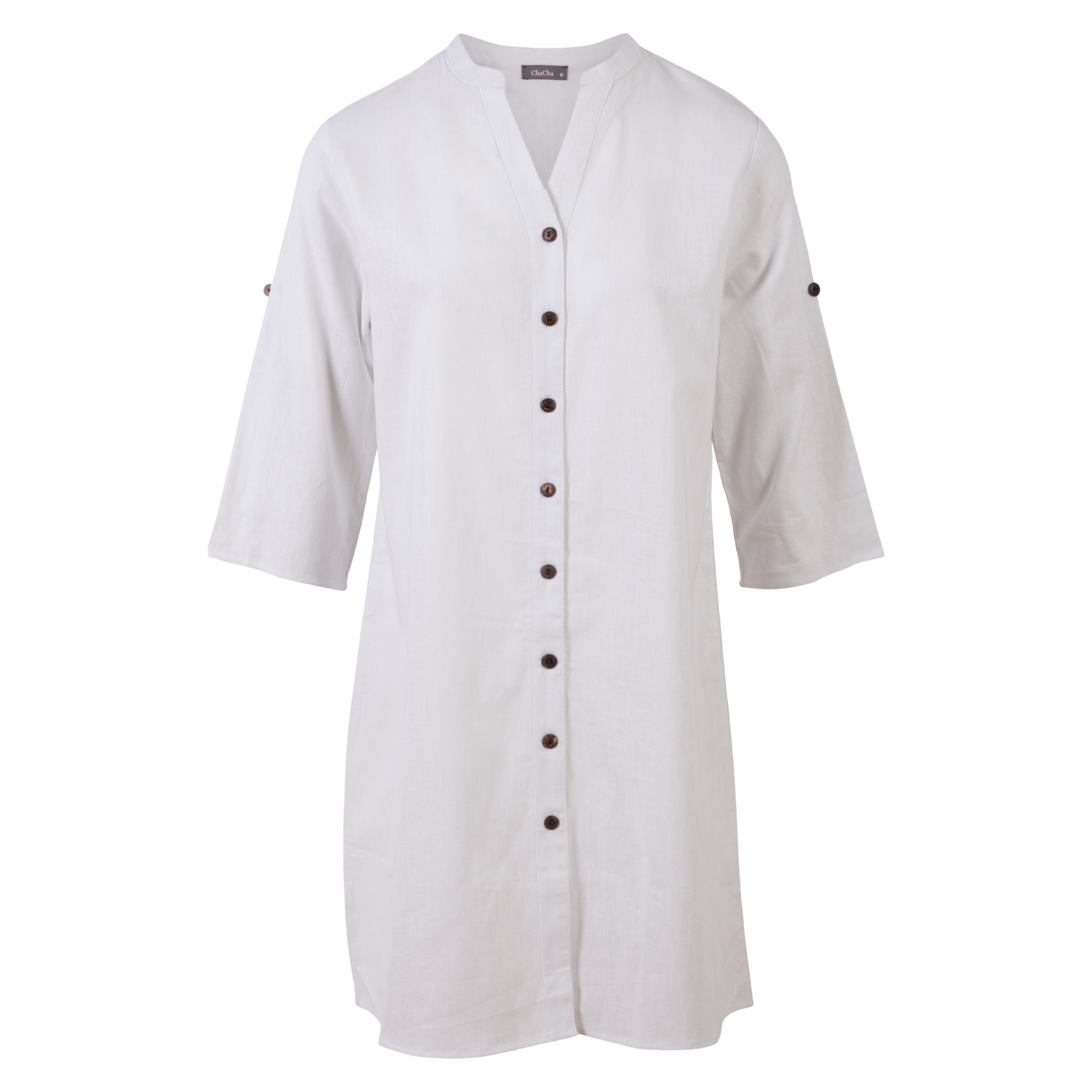 ZbyZ Dame Tunika Plus Size - White - 46/48