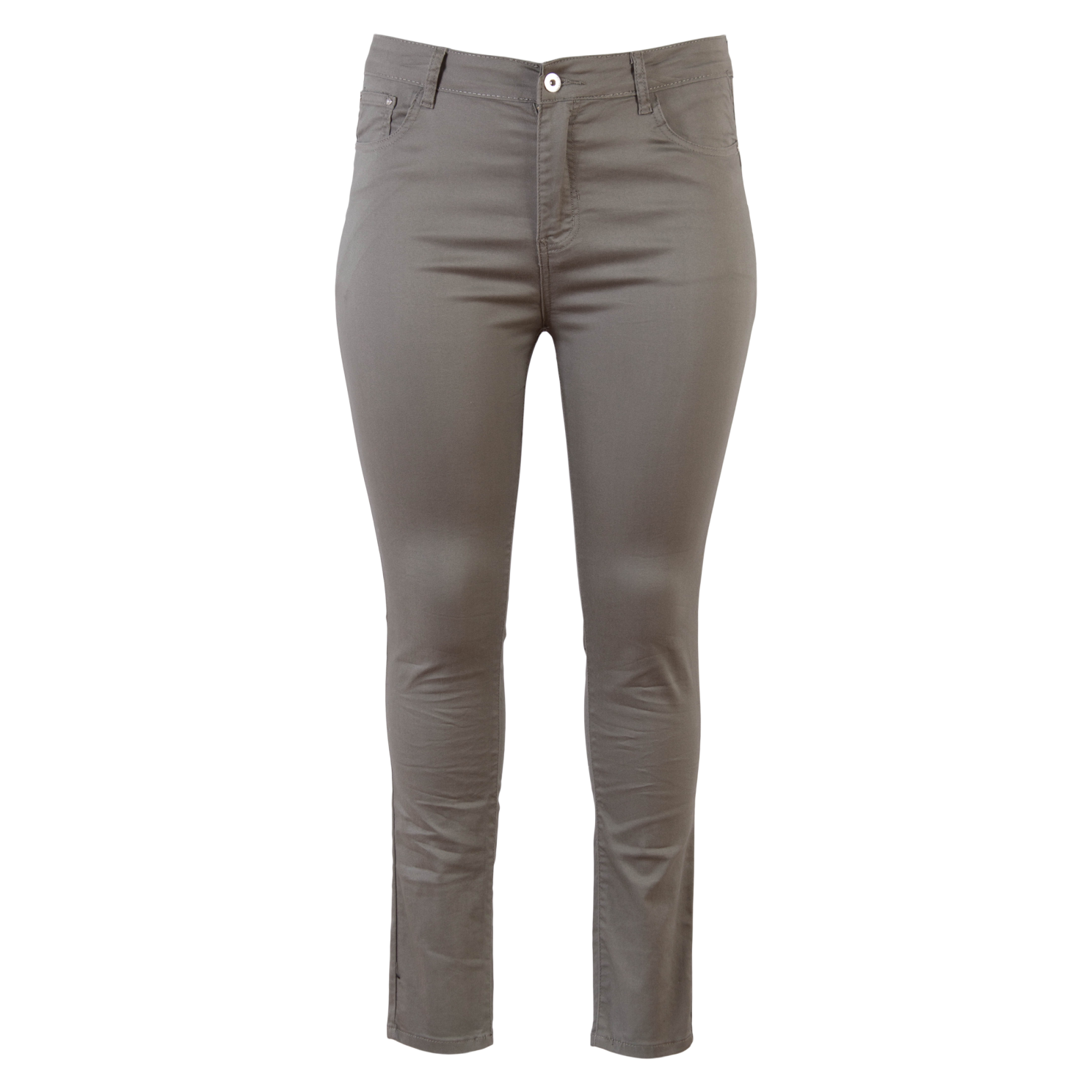 BS Jeans Dame Jeans Plus Size - Khaki - 42