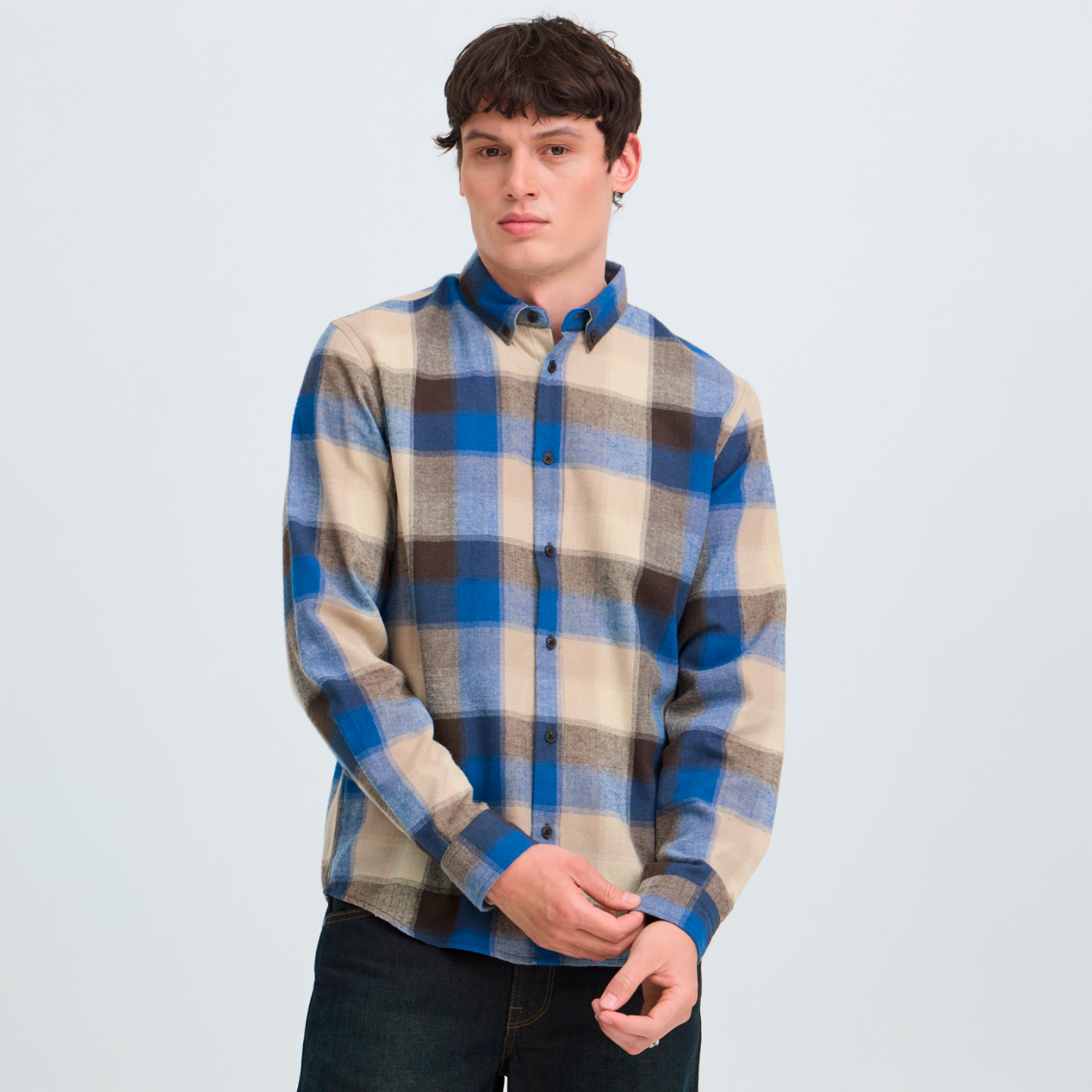 Blend Cody Herre Skjorte - BLUE QUARTZ - XL