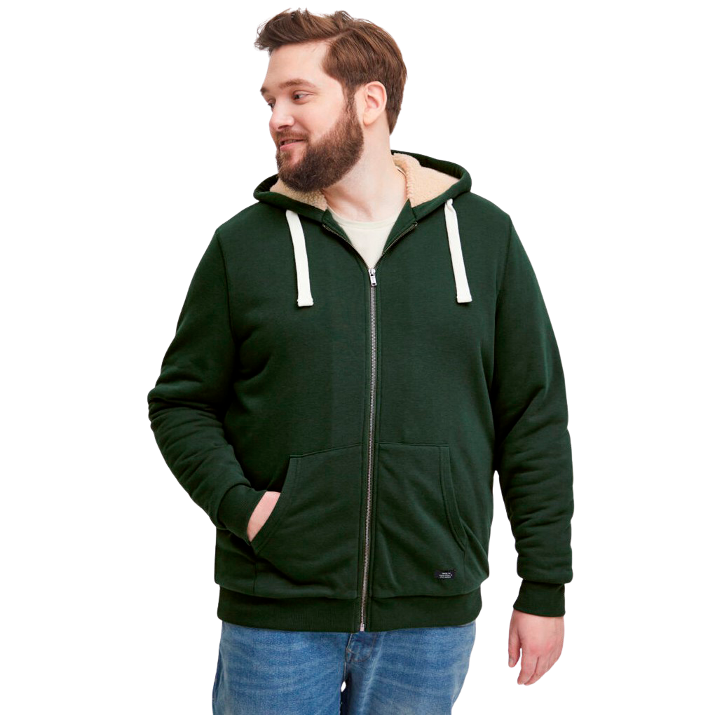 Blend Herre Hættetrøje Plus Size - Deep Forest - 4XL