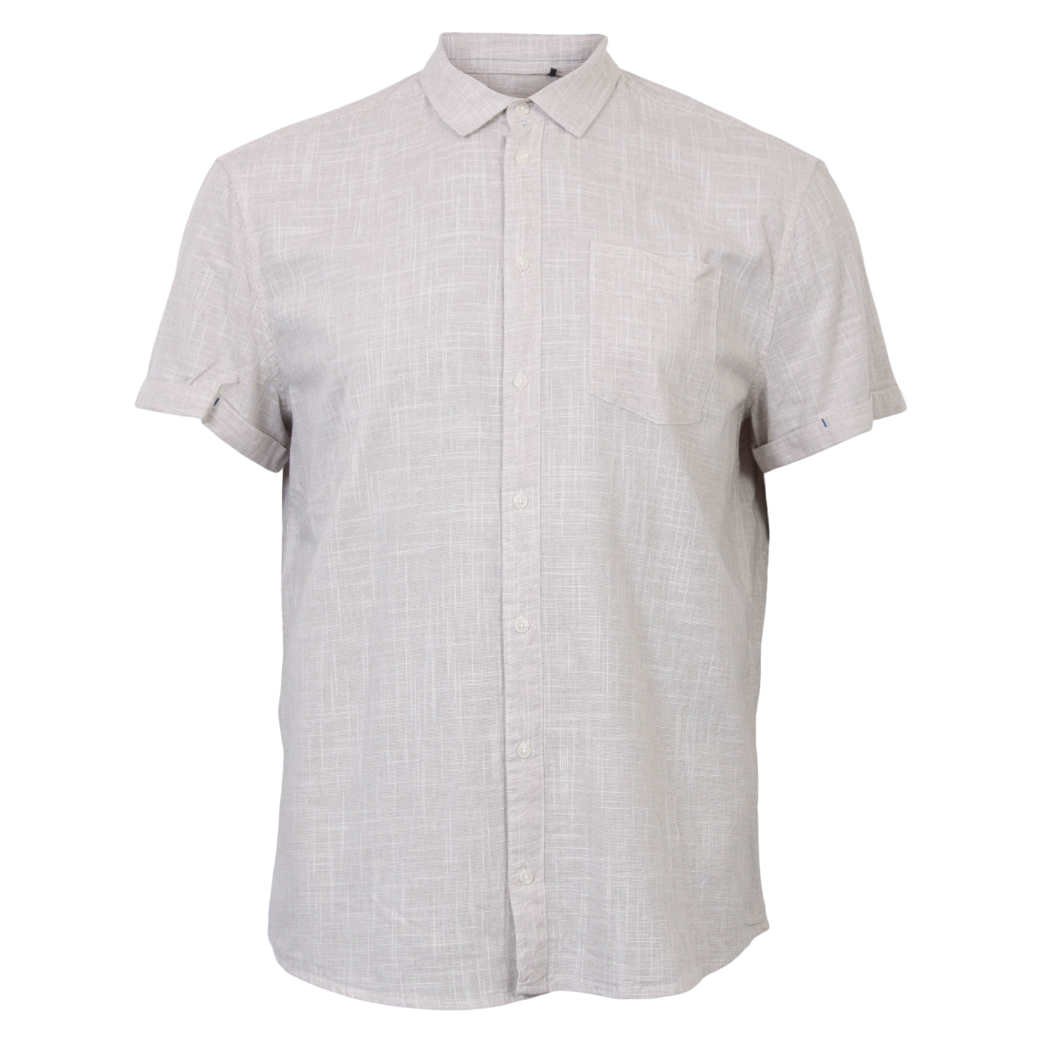 Blend Herre Kortærmet skjorte Plus Size - Crockery - 4XL