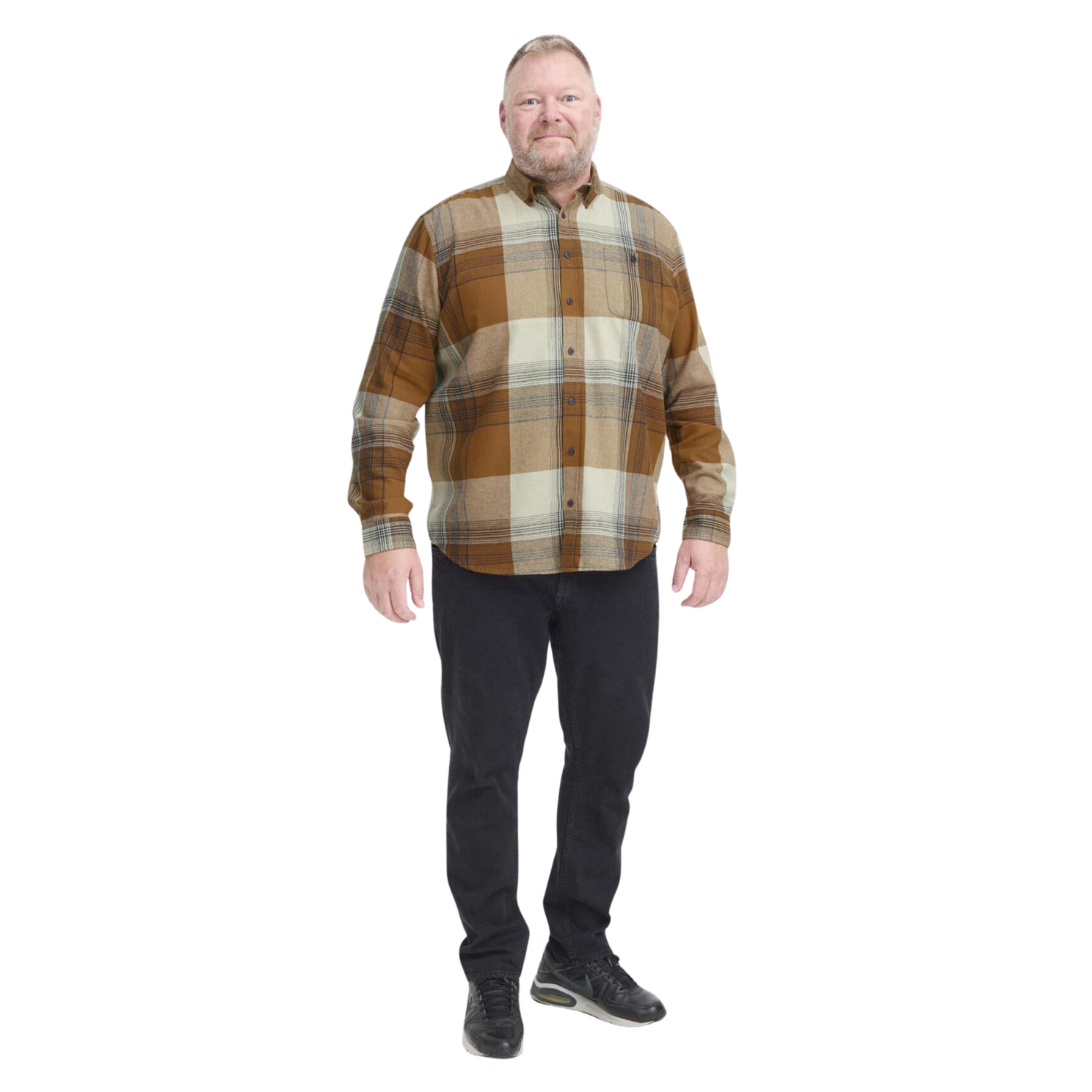 Blend Herre Skjorte - Caramel Cafe - 5XL