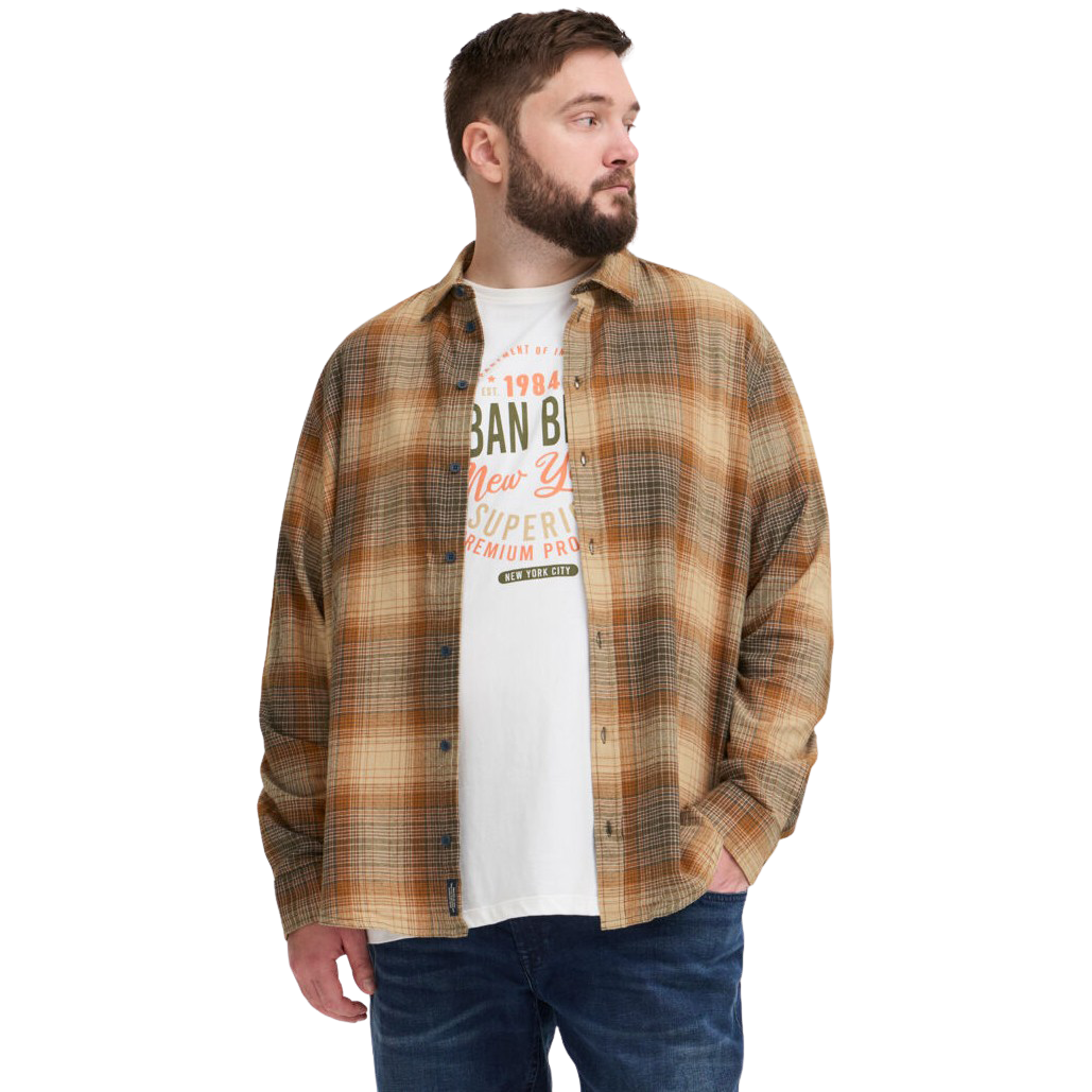 Blend Herre Skjorte Plus Size - Forest Night - 4XL