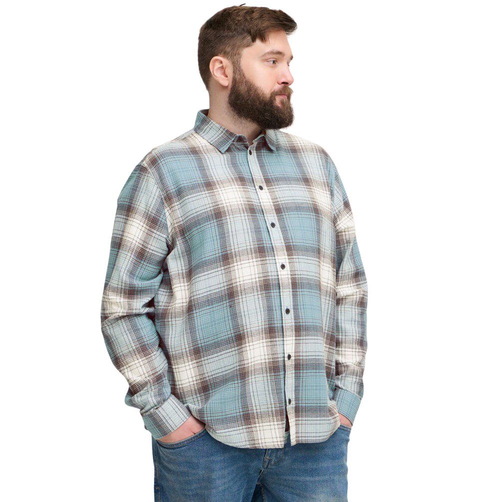 Blend Herre Skjorte Plus Size - Provincial Blue - 3XL