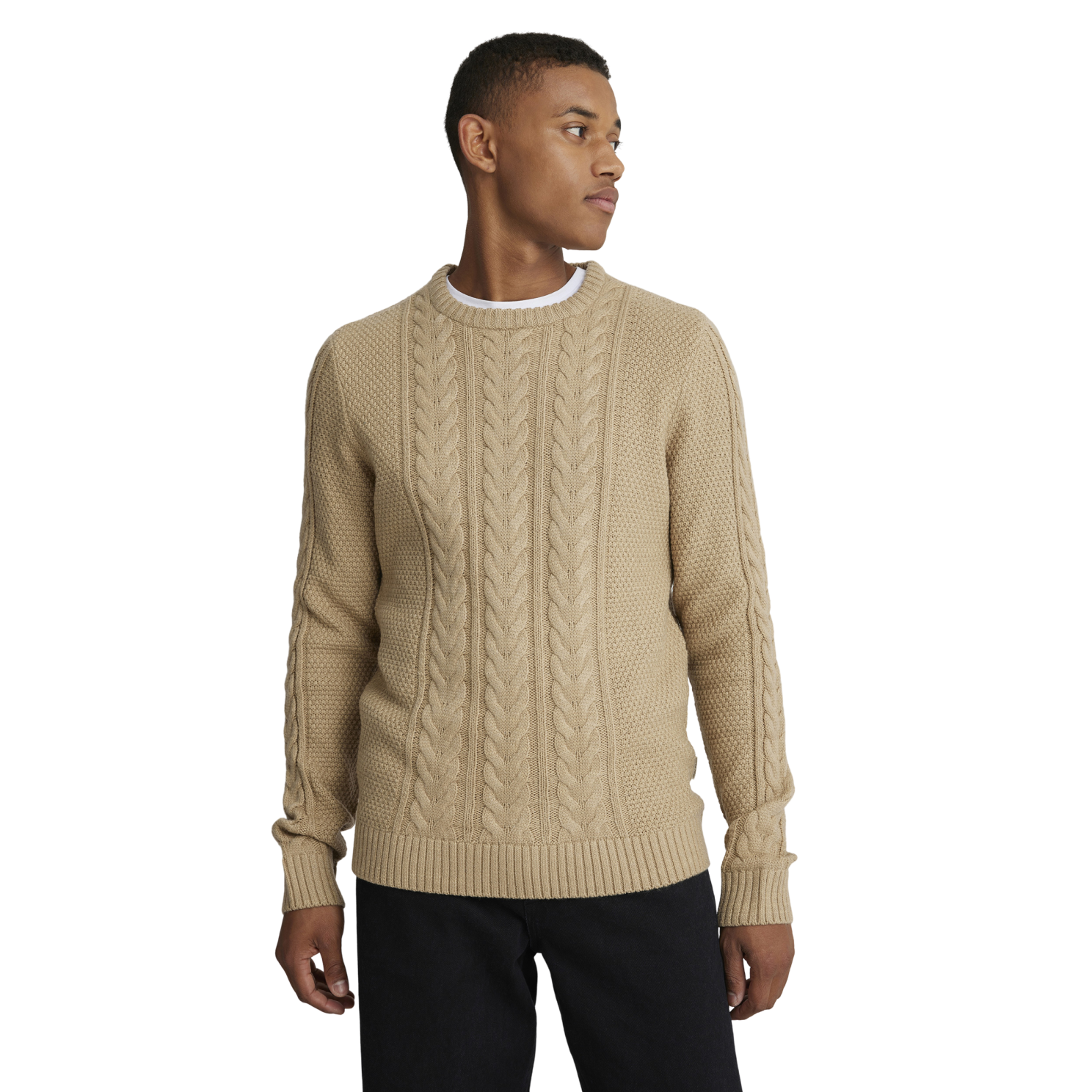 Blend Herre Striktrøje - Oyster Gray - 2XL