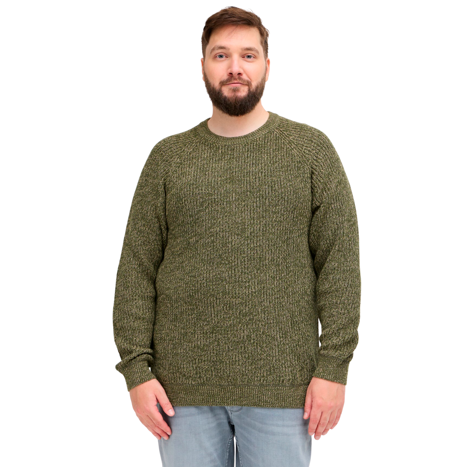 Blend Herre Striktrøje Plus Size - Forest Night - 2XL