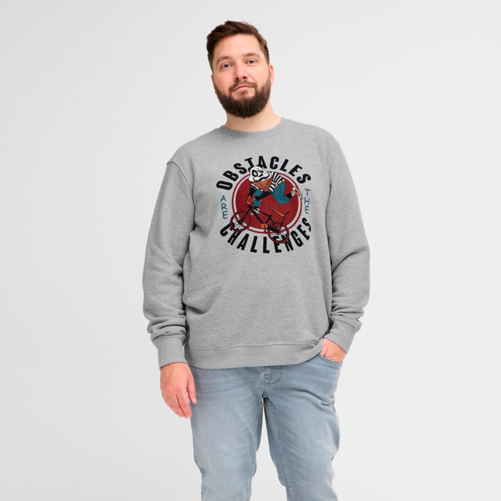 Blend Herre Sweatshirt Plus Size - Stone Mix - 4XL