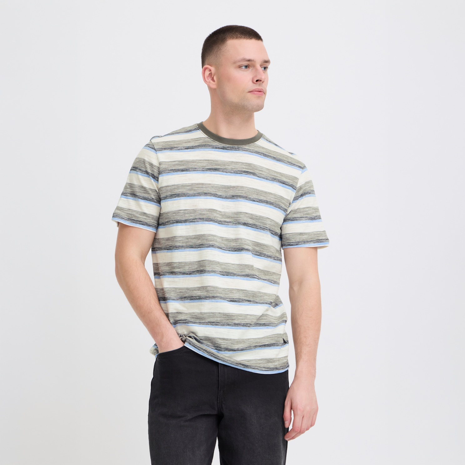 Blend Herre T-shirt - DUSTY OLIVE - XL