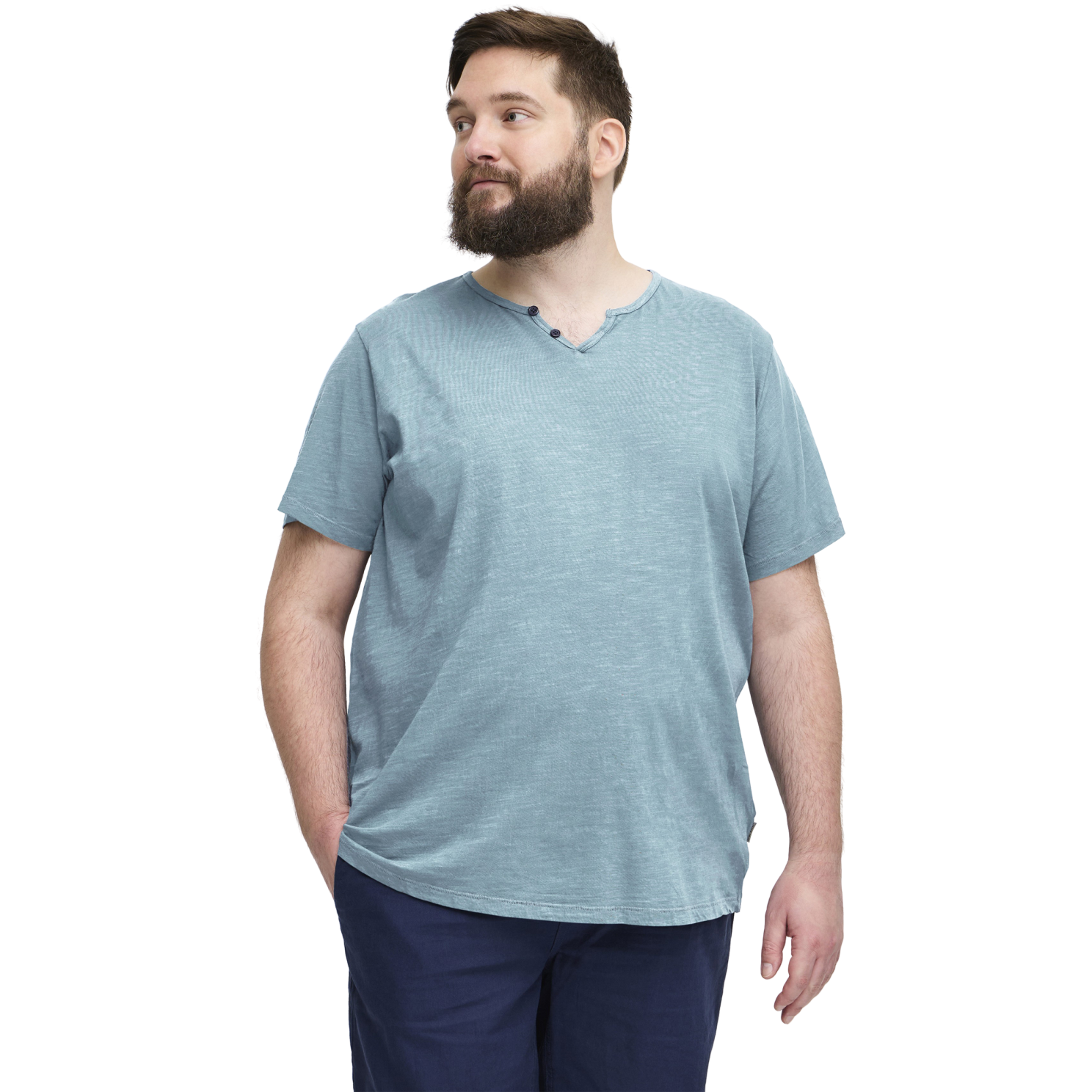 Blend Herre T-shirt Plus Size - Dusty Blue - 2XL