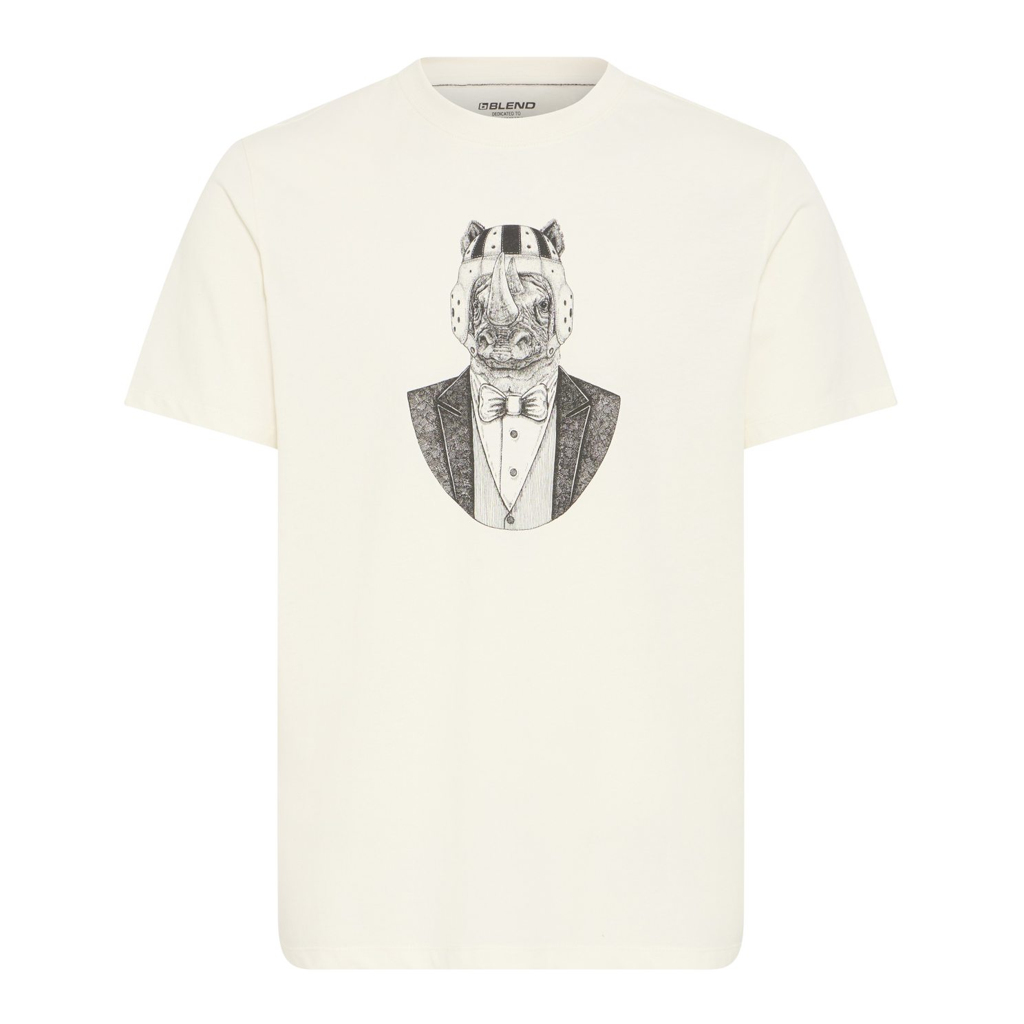 Blend Herre T-shirt - VANILLA ICE - 4XL