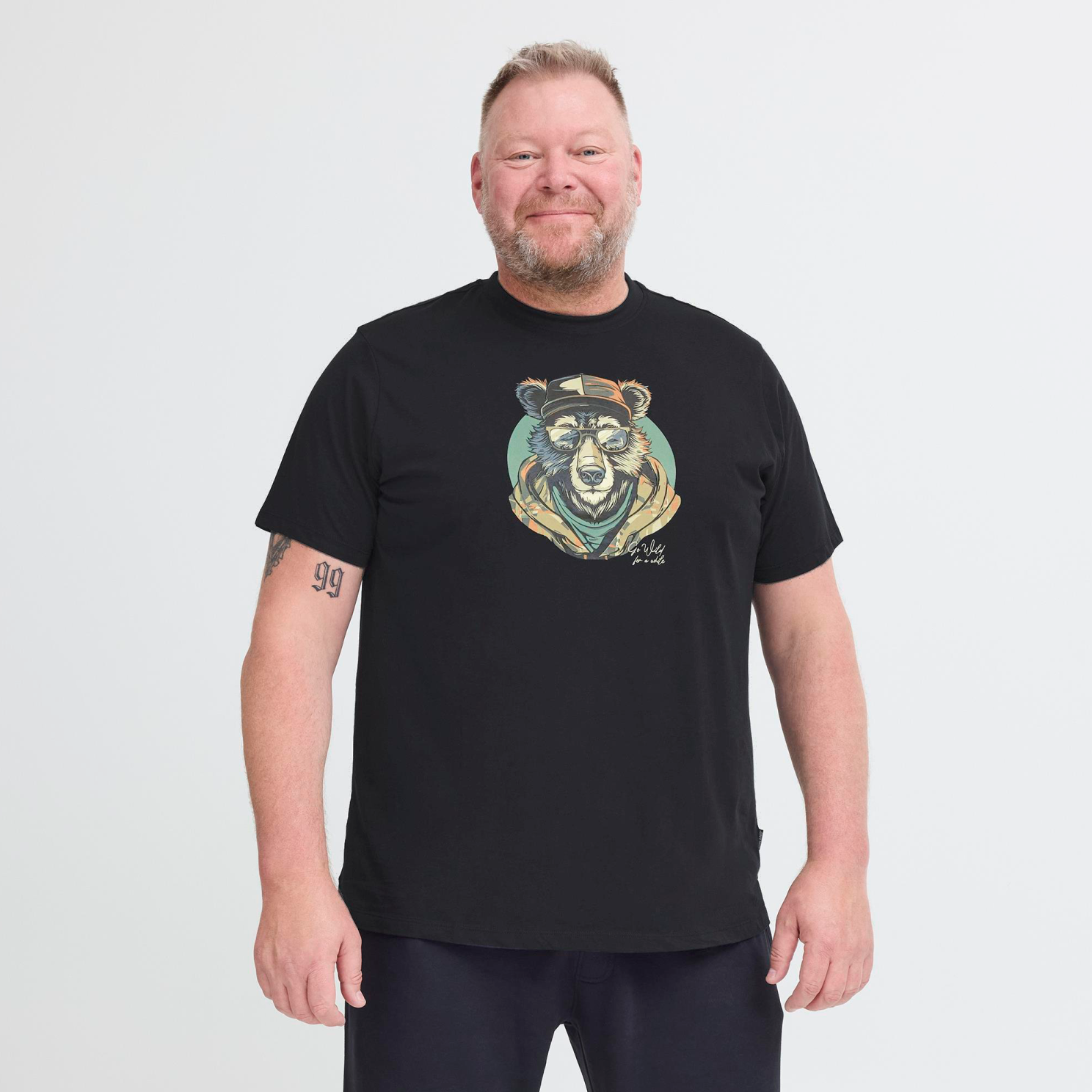 Blend bhkiam Herre T-shirt - Black - 3XL