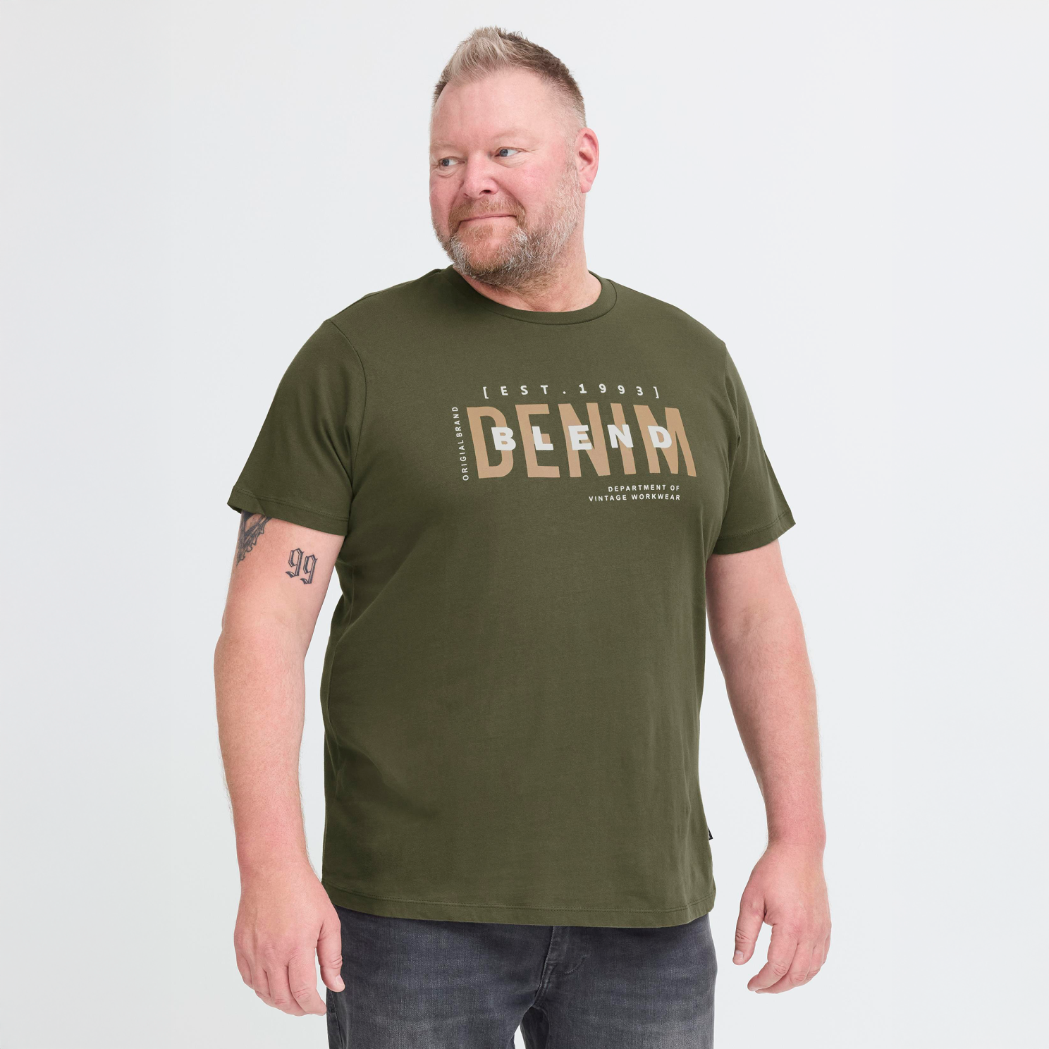 Blend bhkiman Herre T-shirt - Forest Night - 3XL