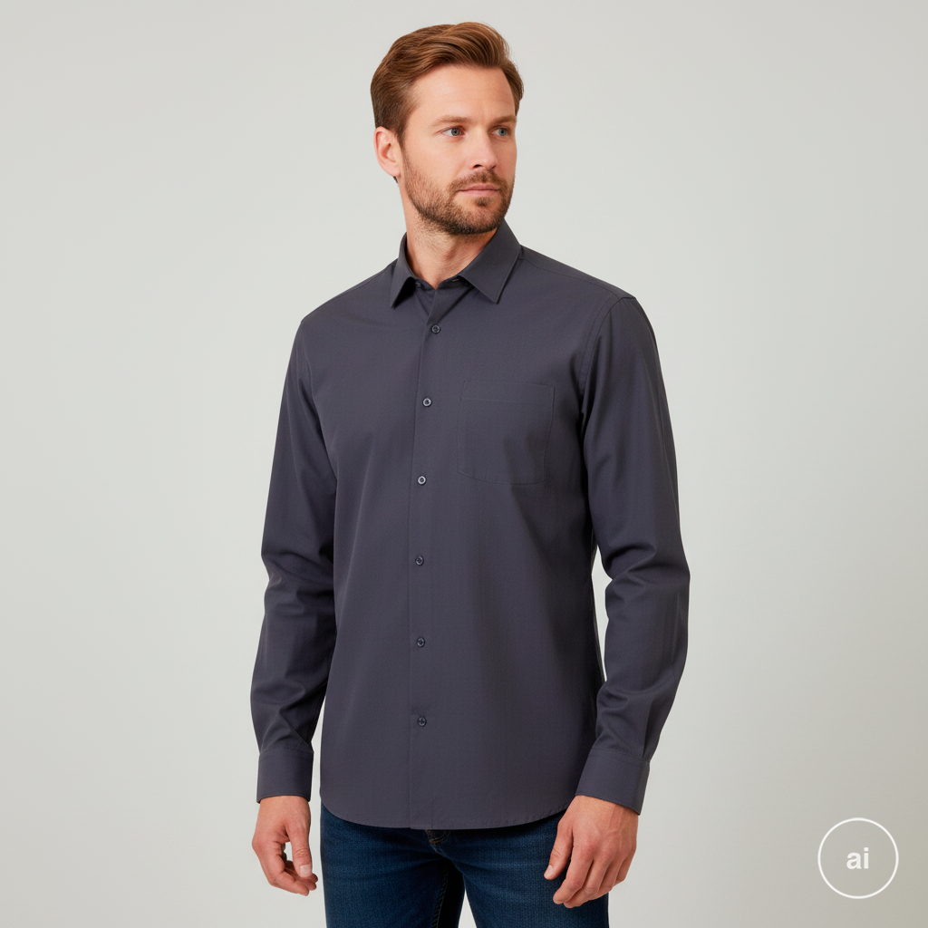 Carnét Jason Herre Skjorte - DARK GREY - XL