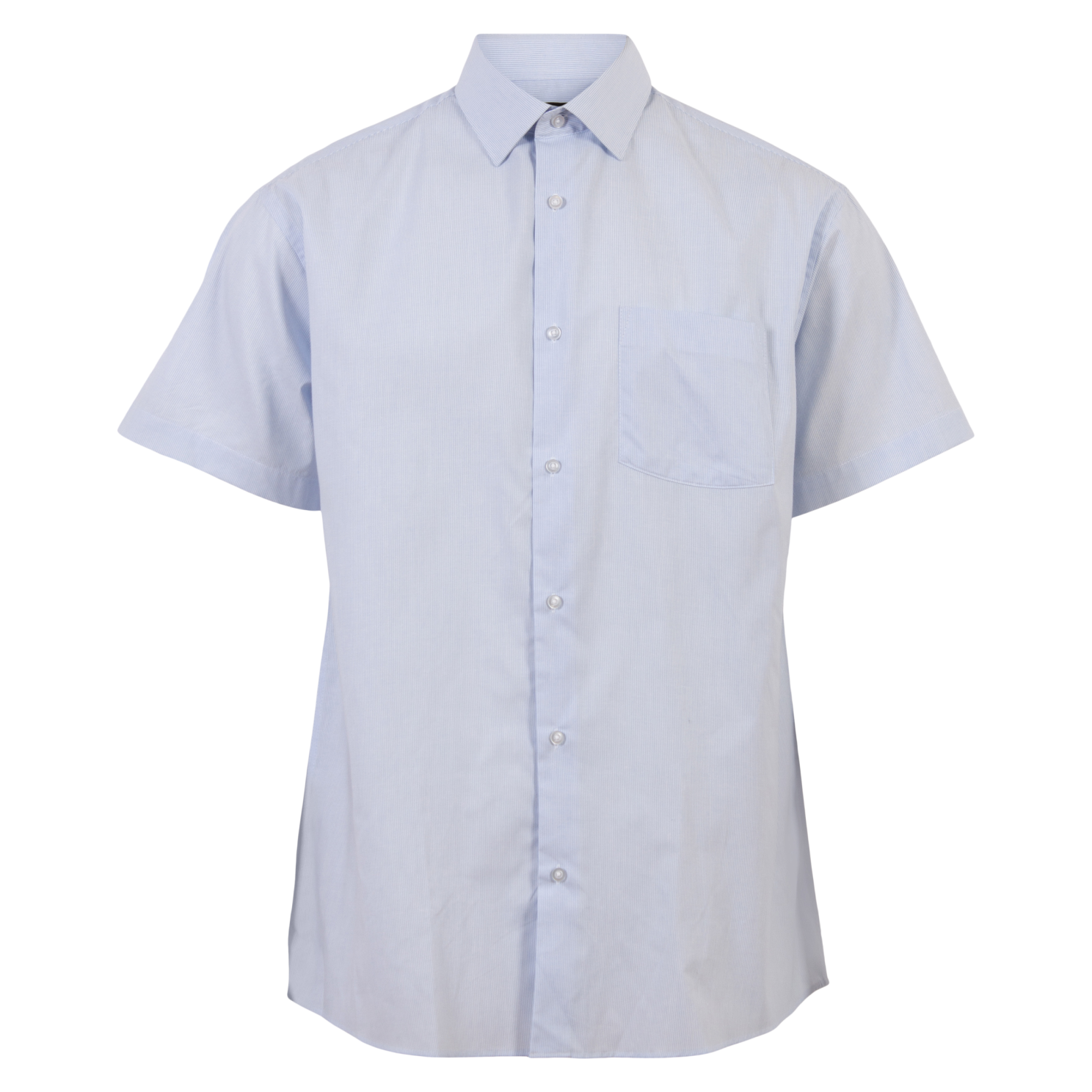 Carnét Oak Herre Kortærmet skjorte - Light Blue Stripe - XL