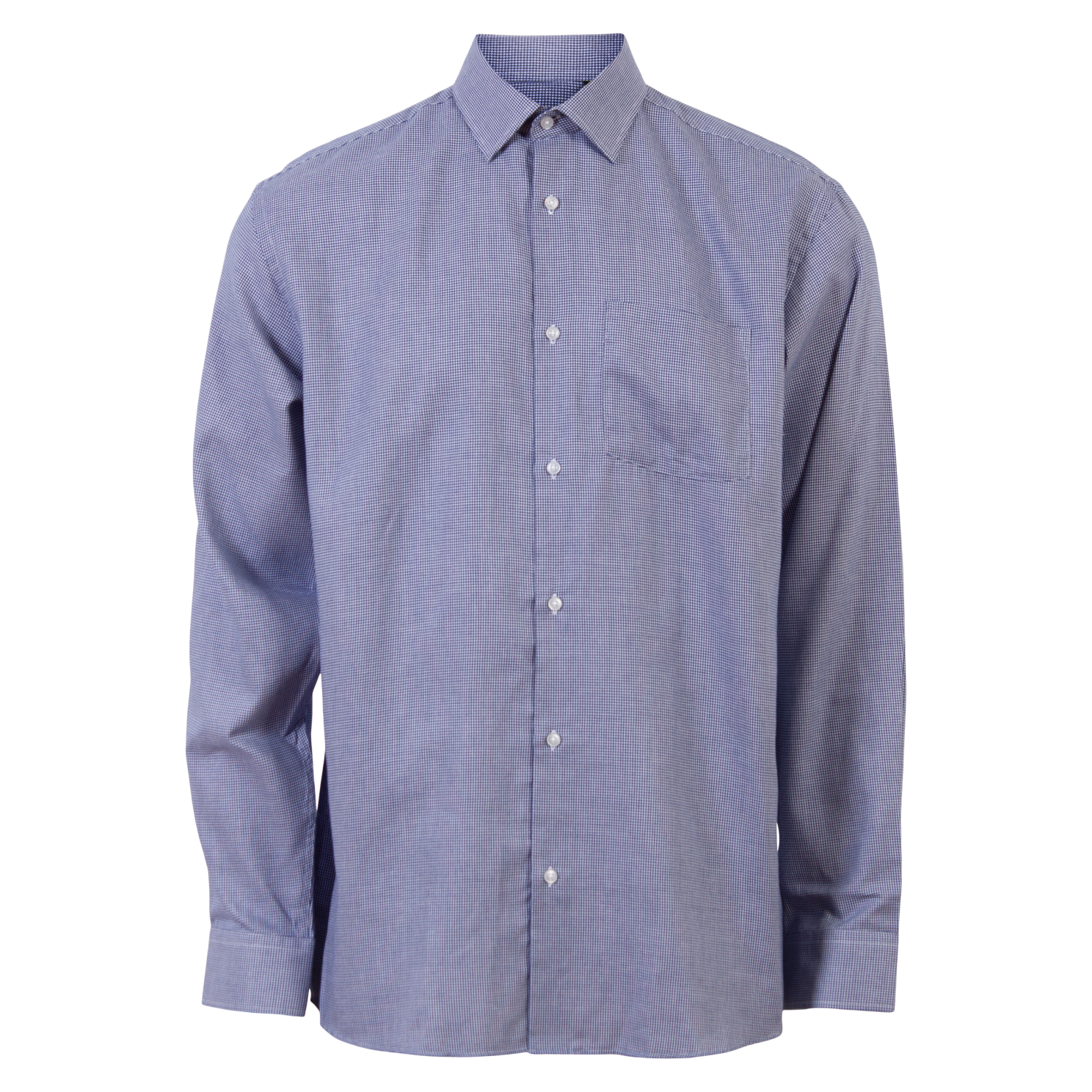 Carnét Oak Herre Skjorte Plus Size - Navy Check - 5XL