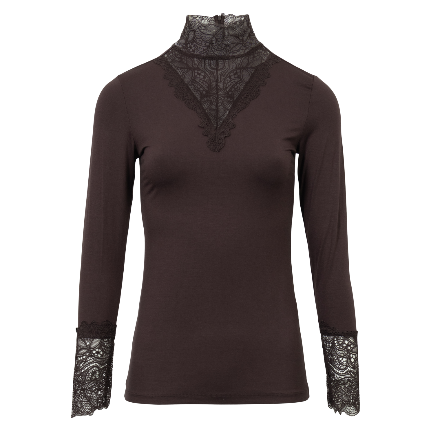 ChaCha Dame Bluse - Chocalate plum - XL