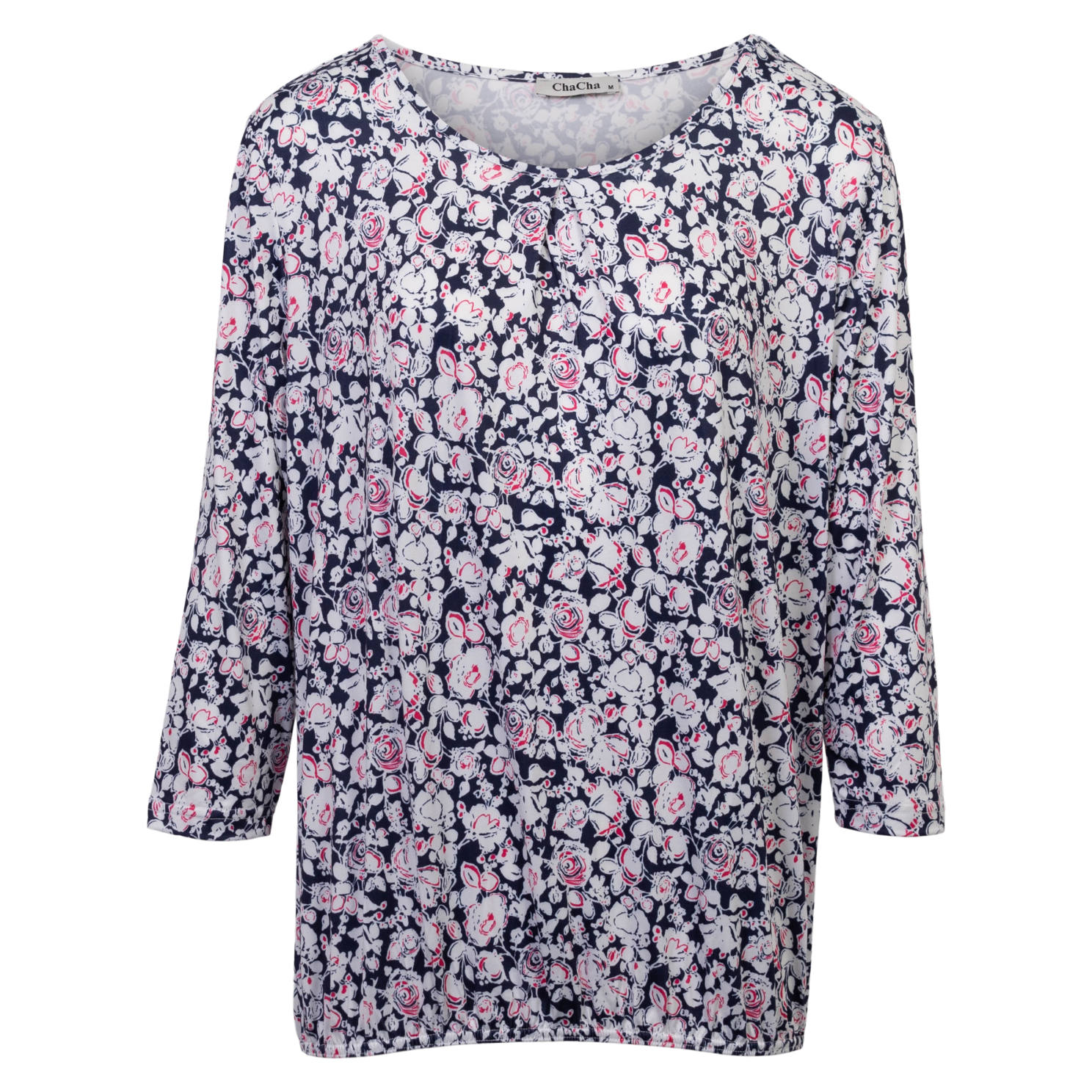 ChaCha Dame Bluse - Print 170 Flowers - XL