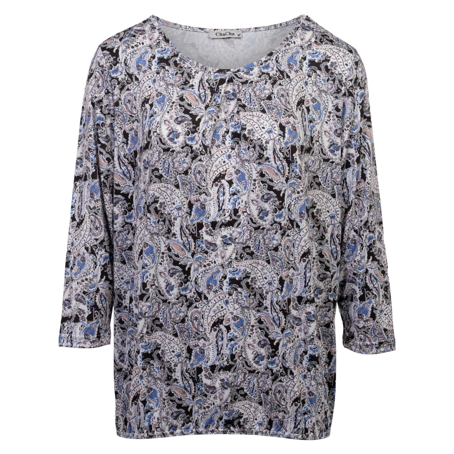 ChaCha Dame Bluse - Print 209 paisley - 2XL