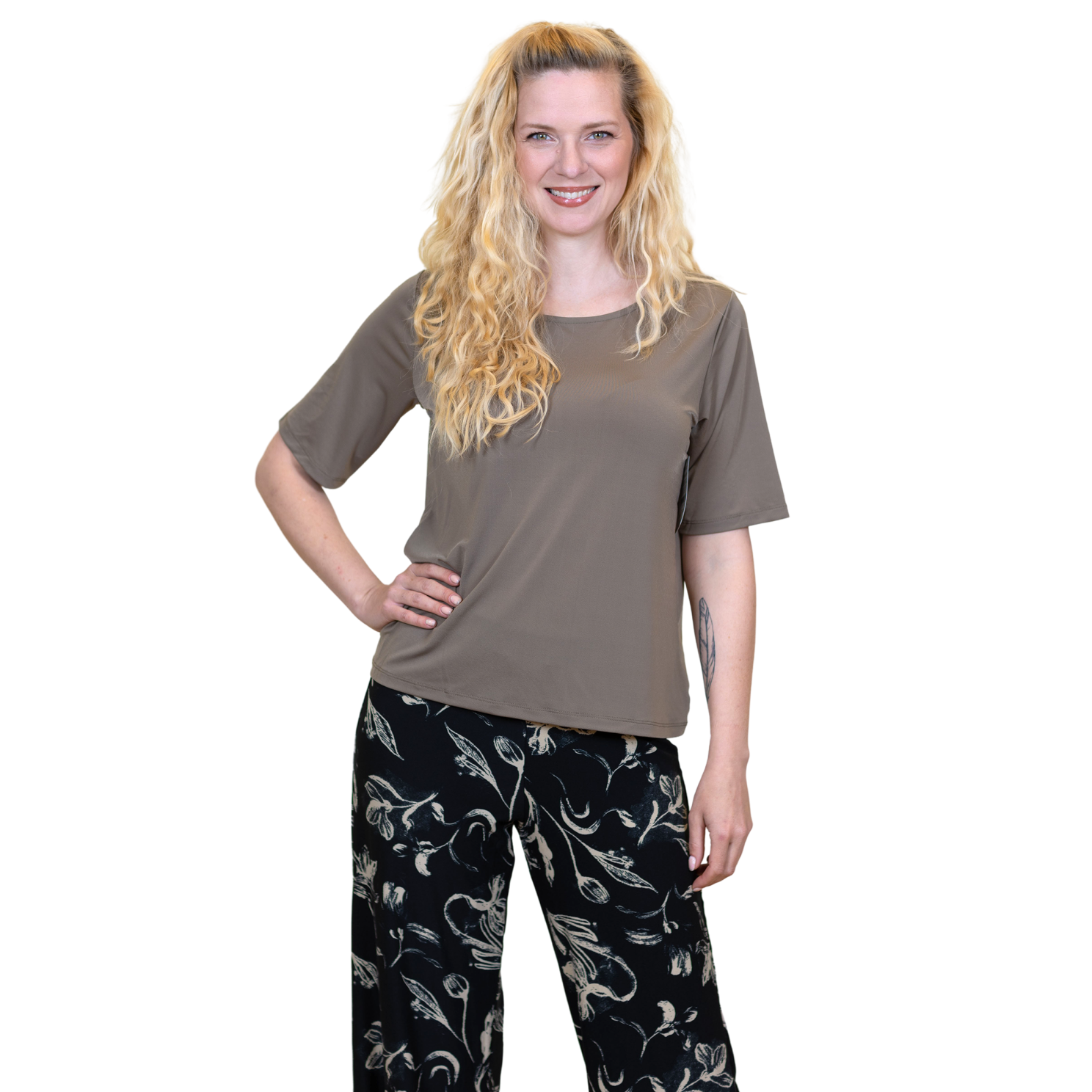 Crossbow Dame T-shirt - Dark Sand - XL