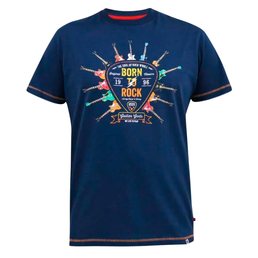 D555 Colin Herre T-shirt Plus Size - French Navy - 4XL