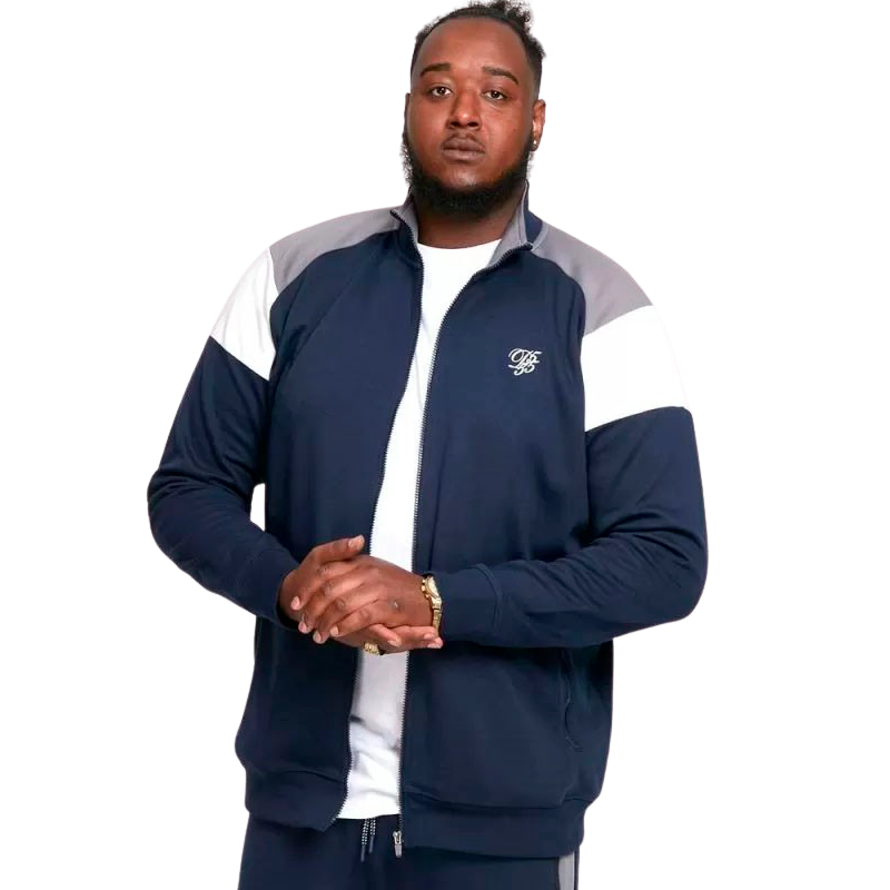 D555 Jeffrey Herre Cardigan Plus Size - Navy - 5XL