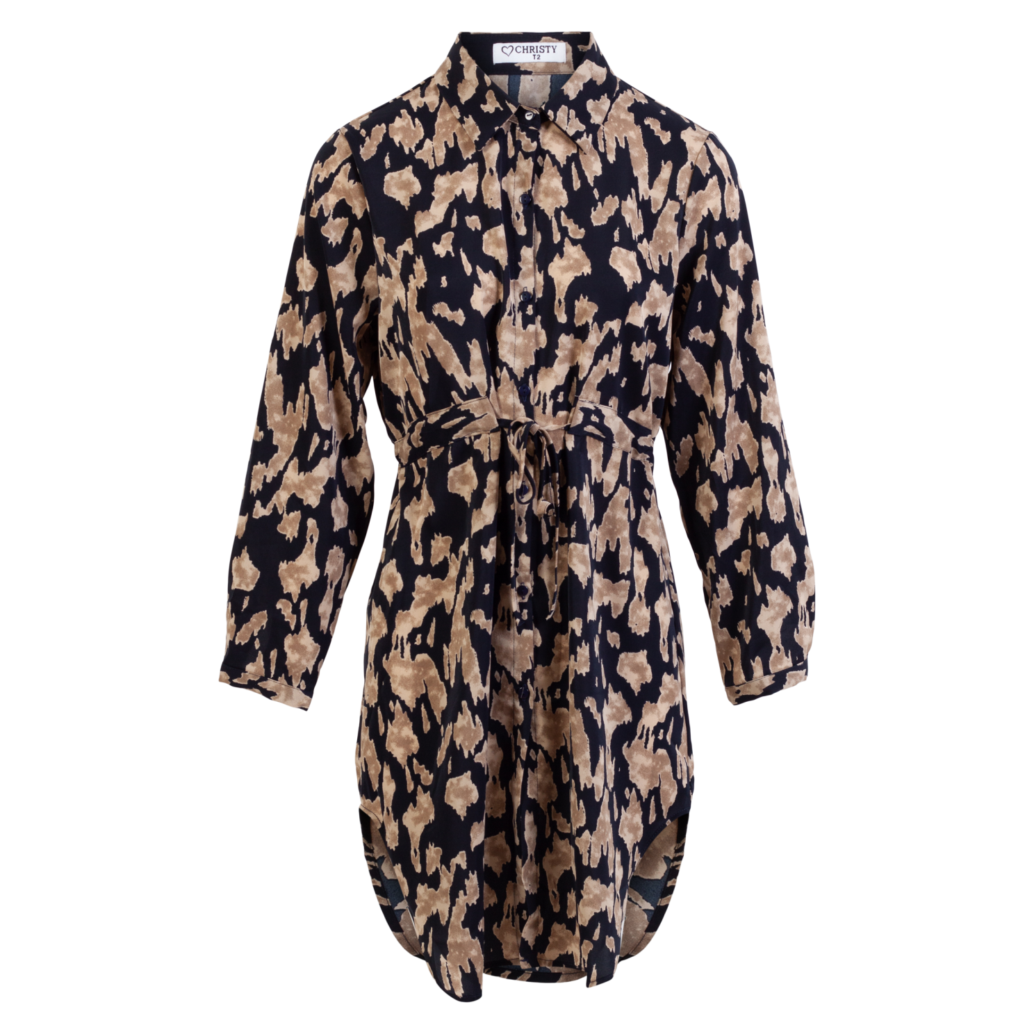 Dame Kjole Plus Size - Beige - 42