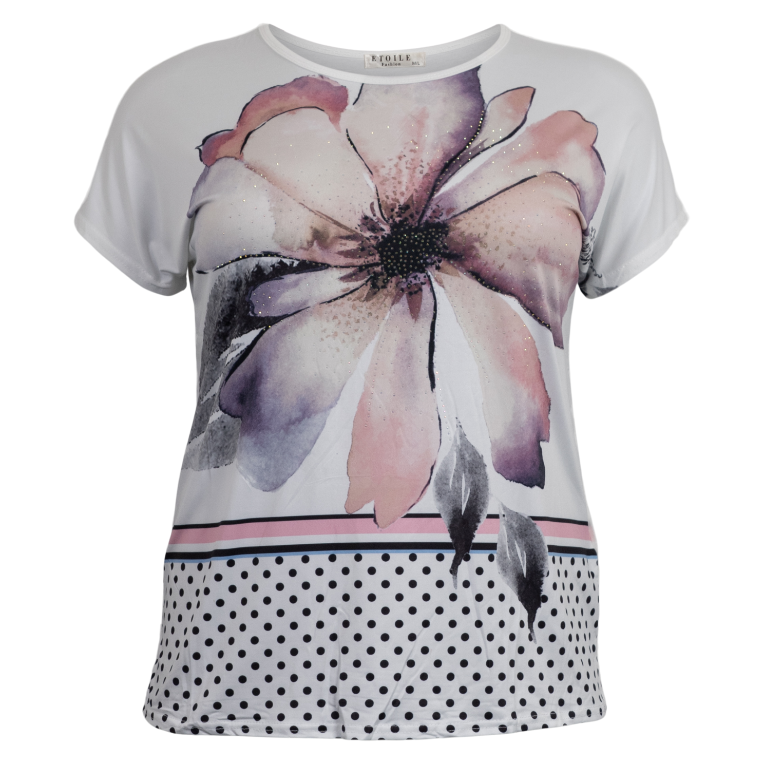 Etoile Dame T-shirt - HVID - XL/2XL