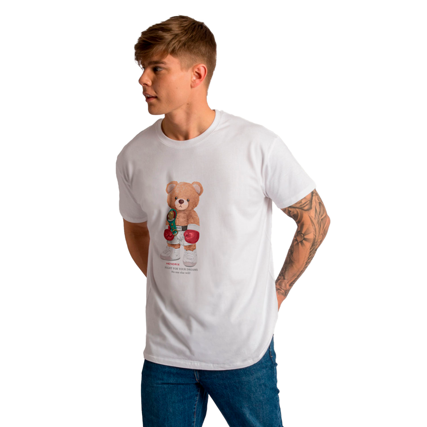 Hedrix Herre T-shirt - Hvid - XL