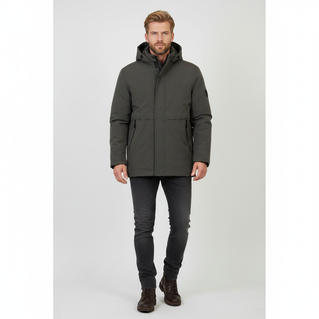 Herre Vinterjakke - Army - XL