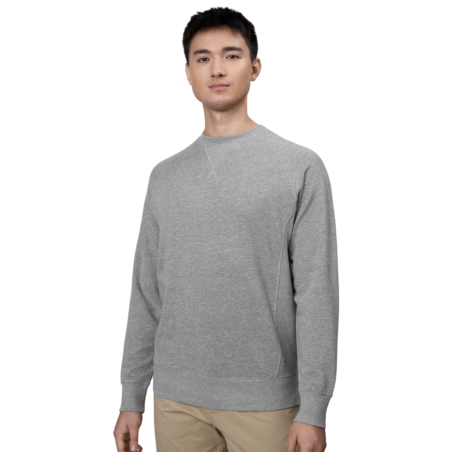 ID Herre Sweatshirt - Grå Melange - XL