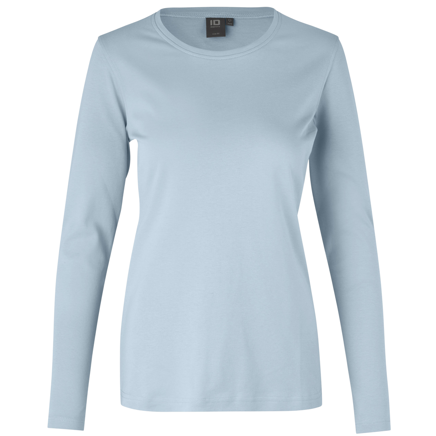 ID Interlock Dame Langærmet t-shirt - Lys Blå - 3XL