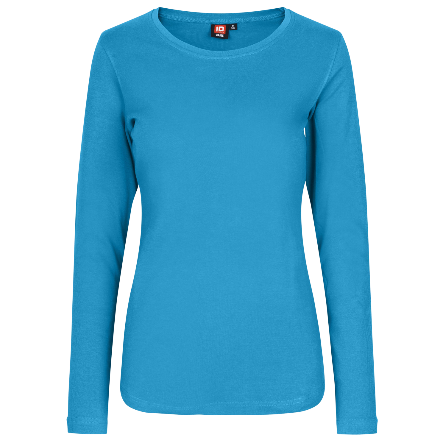 ID Interlock Dame Langærmet t-shirt - Turkis - 3XL