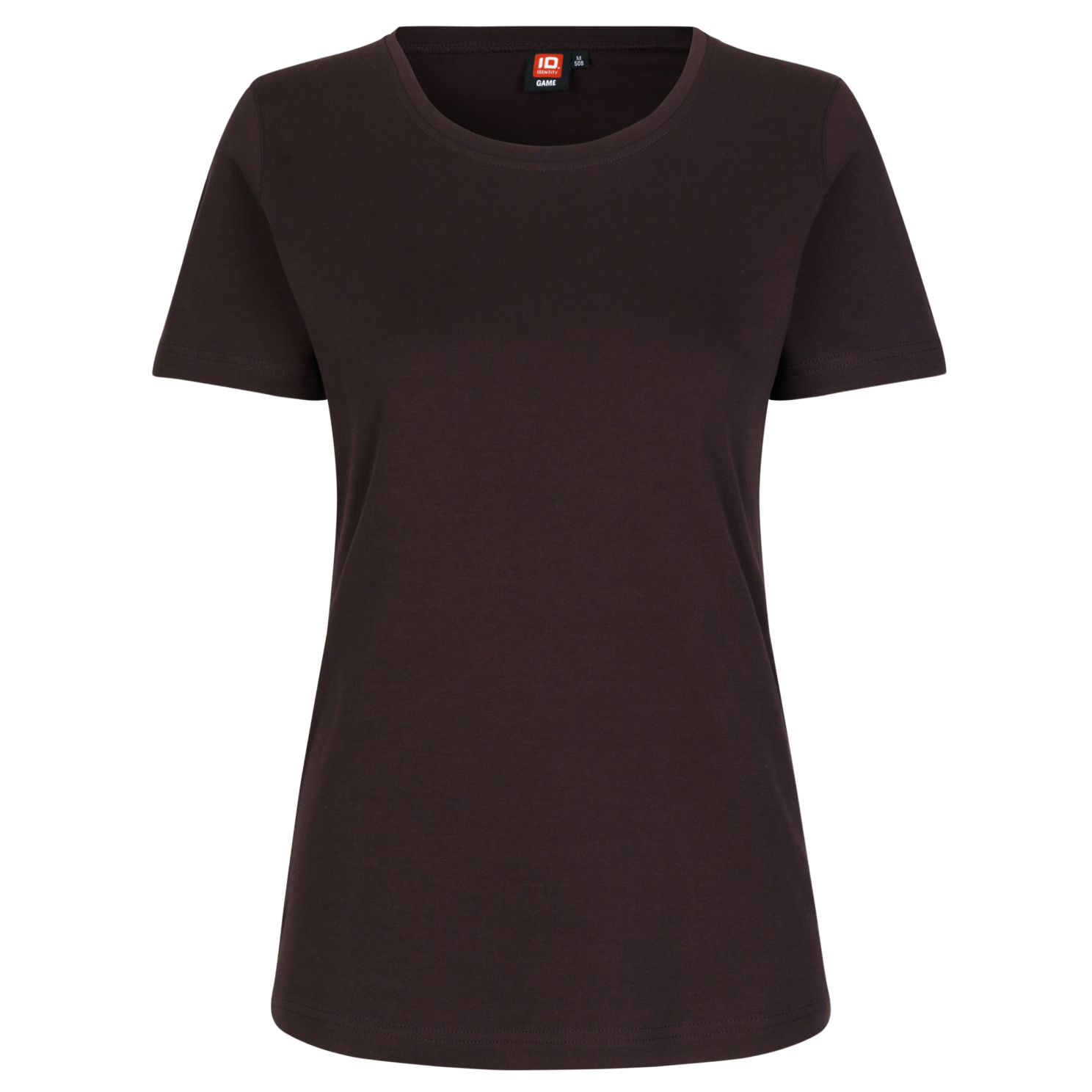 ID Interlock Dame T-shirt - Mørk Bordeaux - 2XL
