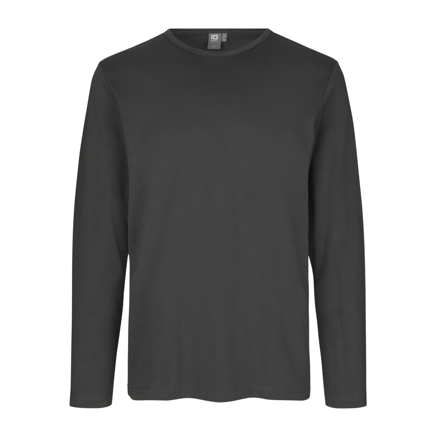 ID Interlock Herre Langærmet t-shirt - Koksgrå - 2XL