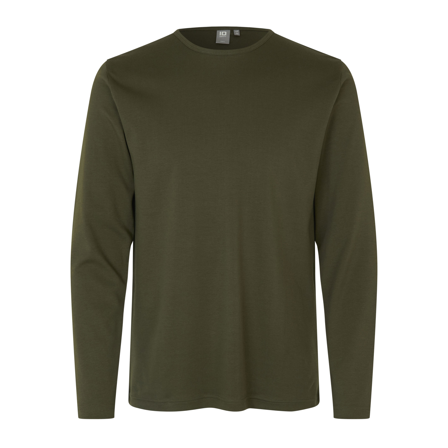 ID Interlock Herre Langærmet t-shirt - Oliven - XL