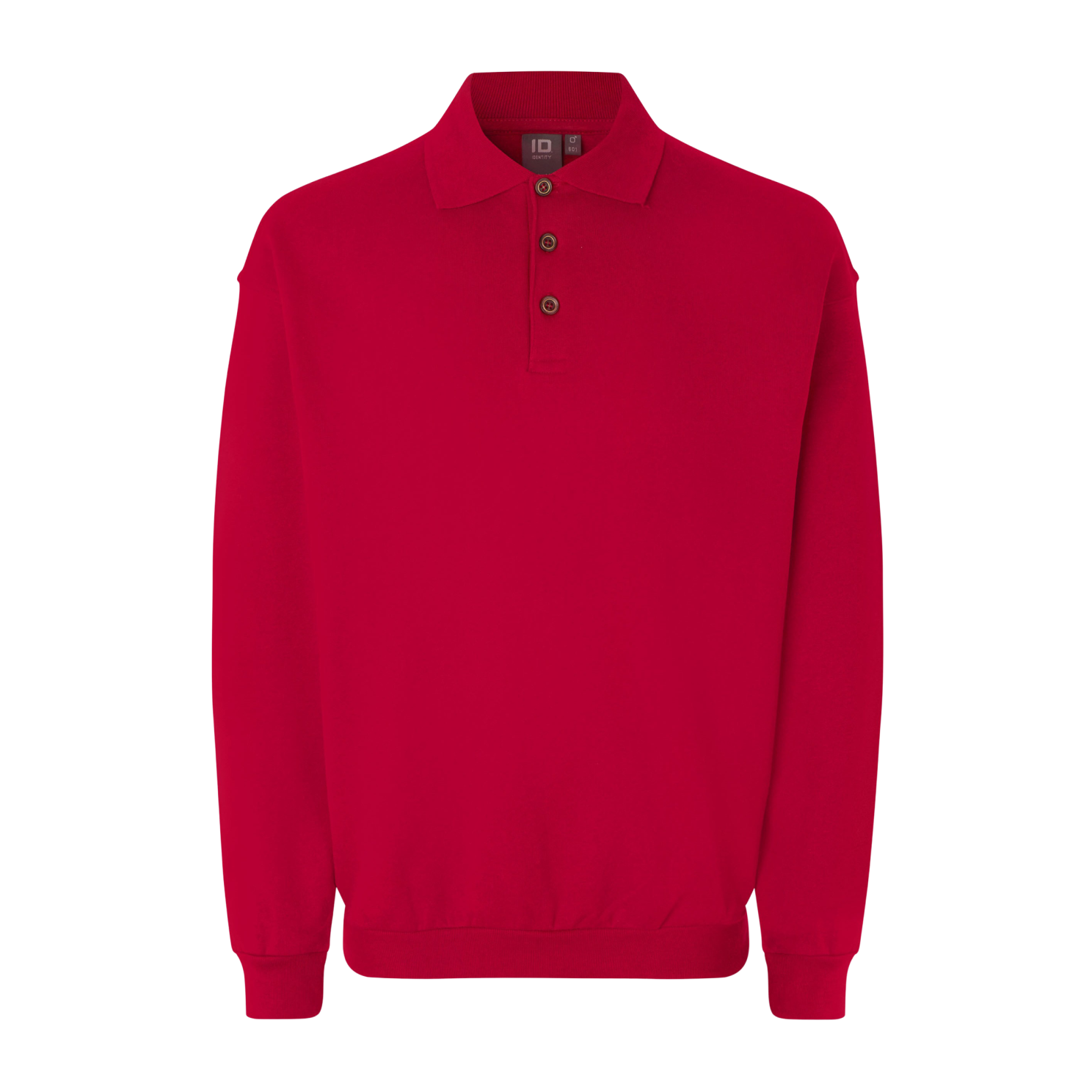 ID Klassisk Herre Sweatshirt - Rød - 2XL