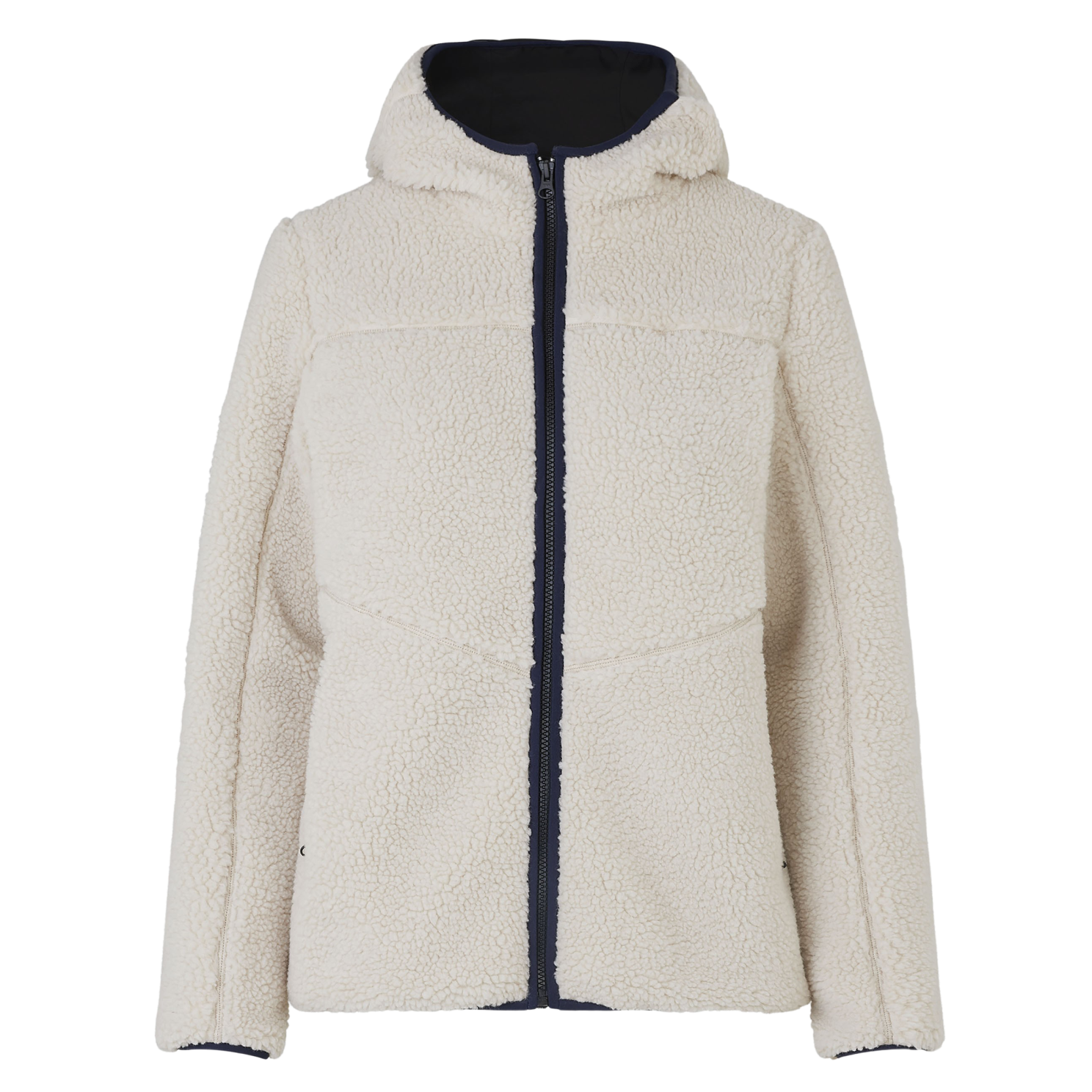 ID Pile Dame Fleecejakke - Off white - XL