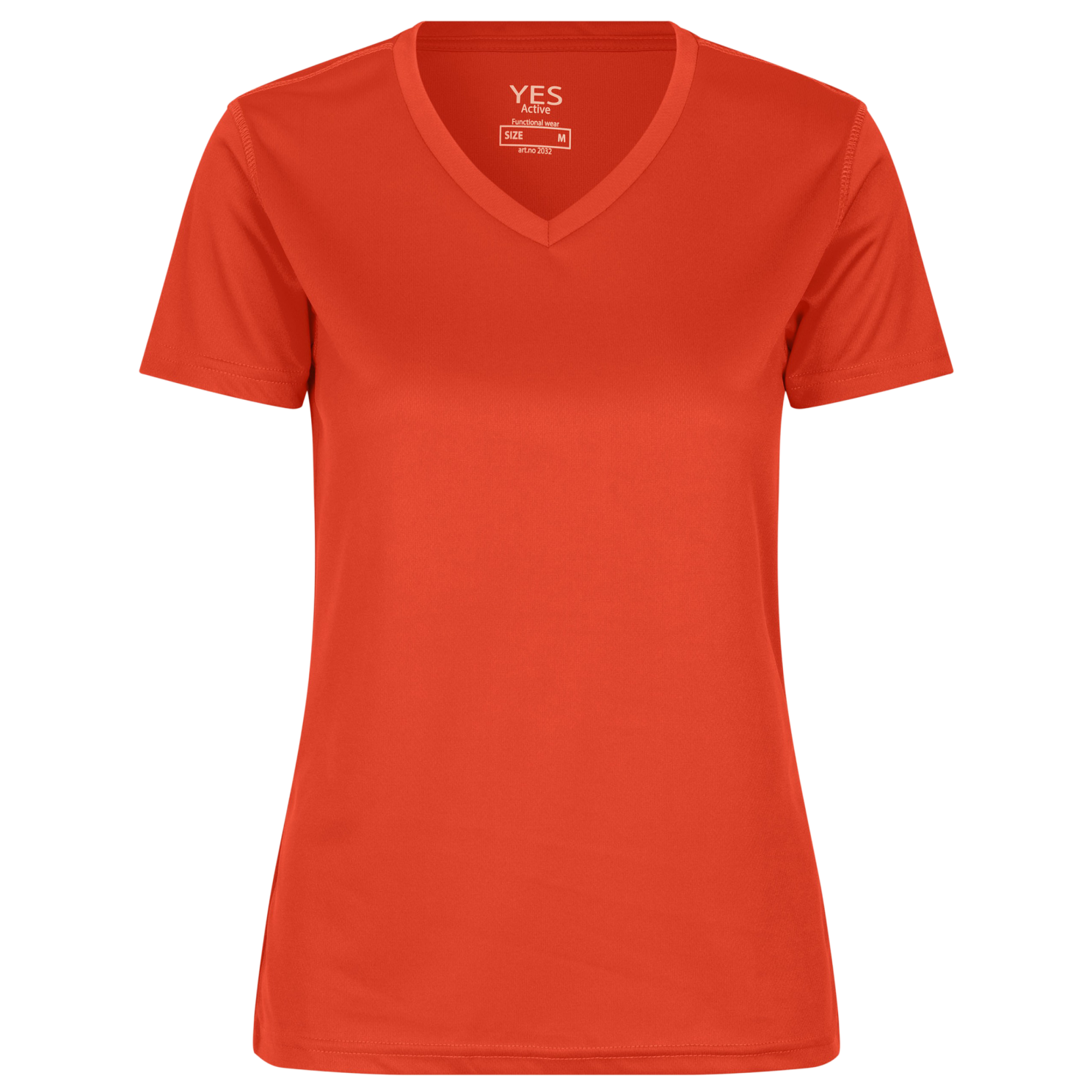 ID YES Active Dame Trænings t-shirt - Orange - 2XL