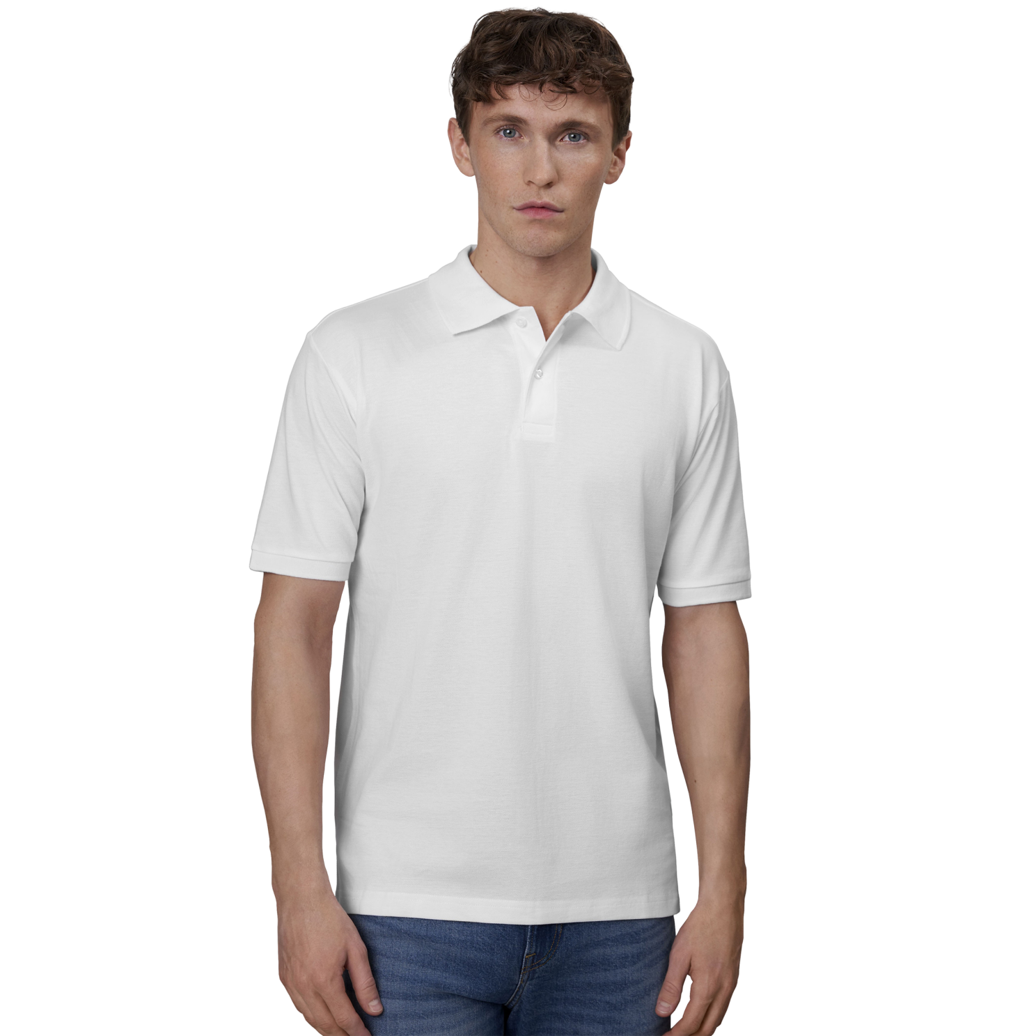 ID Yes Herre Polo - Hvid - 3XL