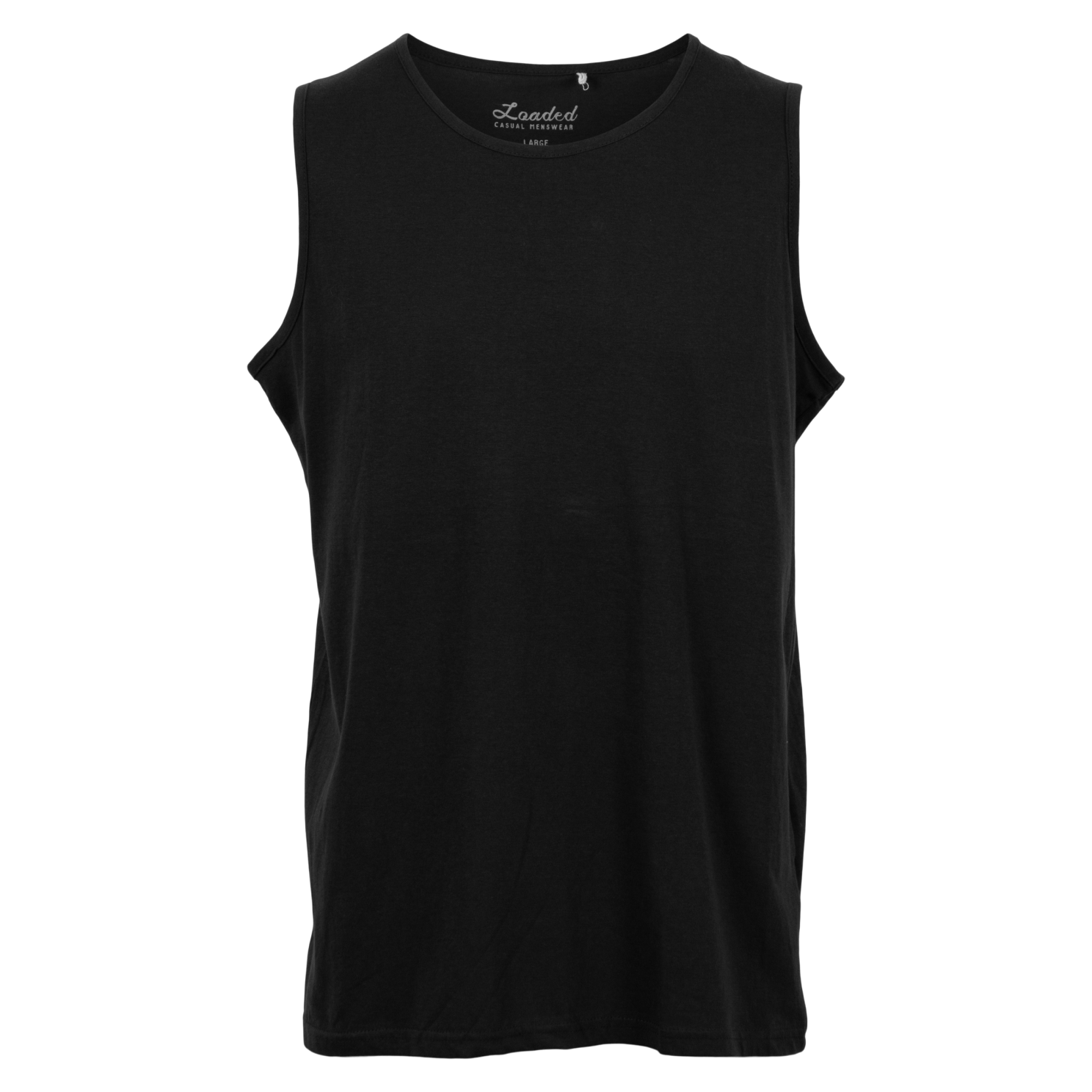Loaded Belfast Herre Tanktop Plus Size - Black - 5XL