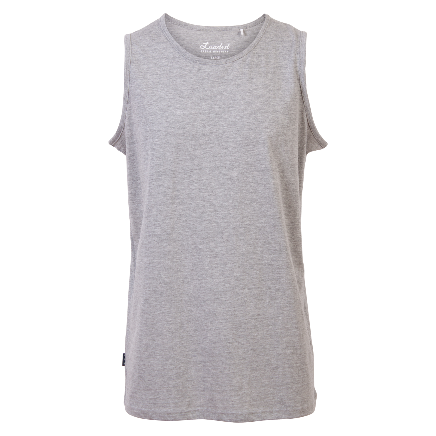 Loaded Belfast Herre Tanktop Plus Size - Light Grey - 6XL