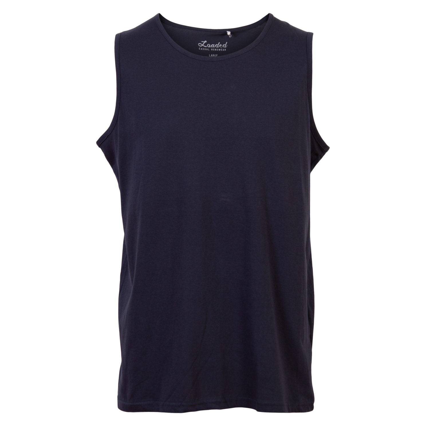 Loaded Belfast Herre Tanktop Plus Size - Navy - 3XL