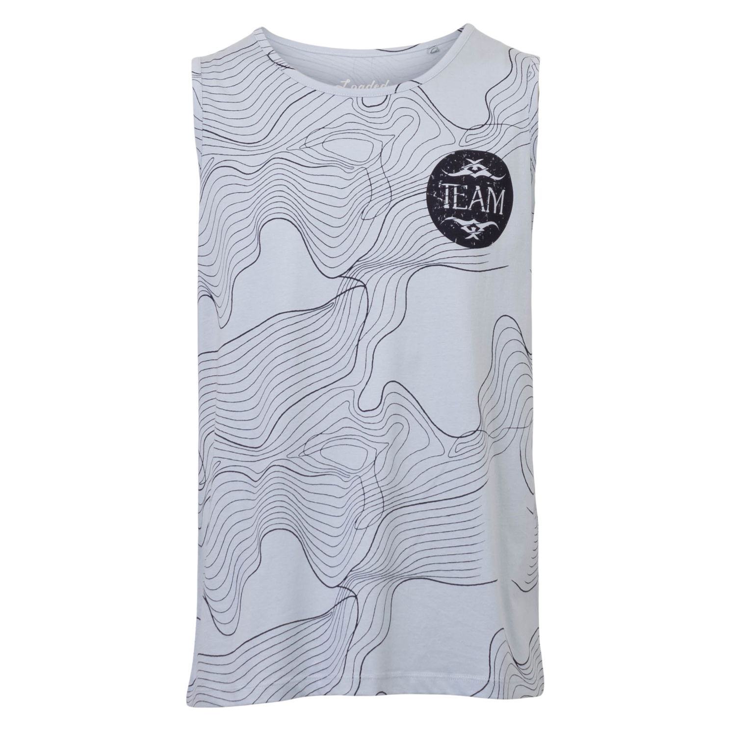 Loaded Herre Tanktop - P8 AOP BLUE - 3XL