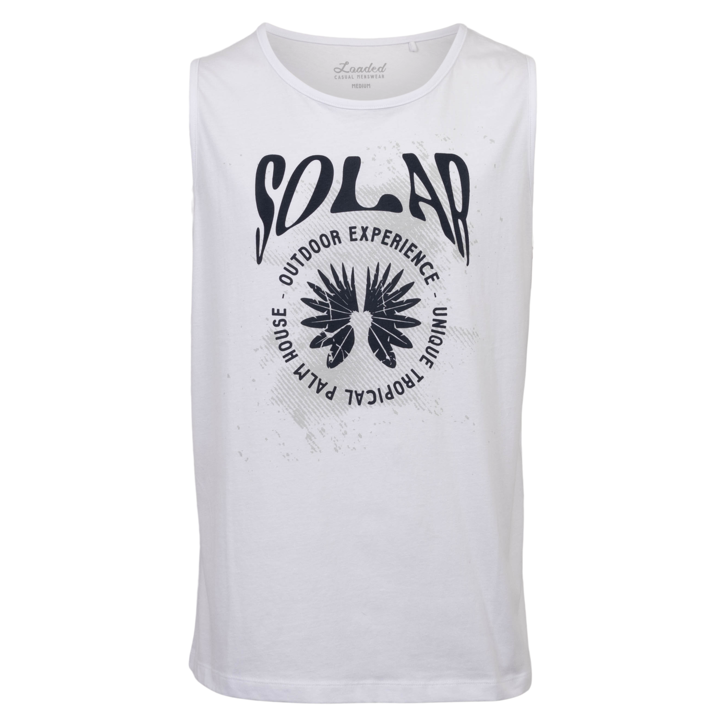 Loaded LMPLUSass Herre Tanktop Plus Size - P7 Bright White - 4XL