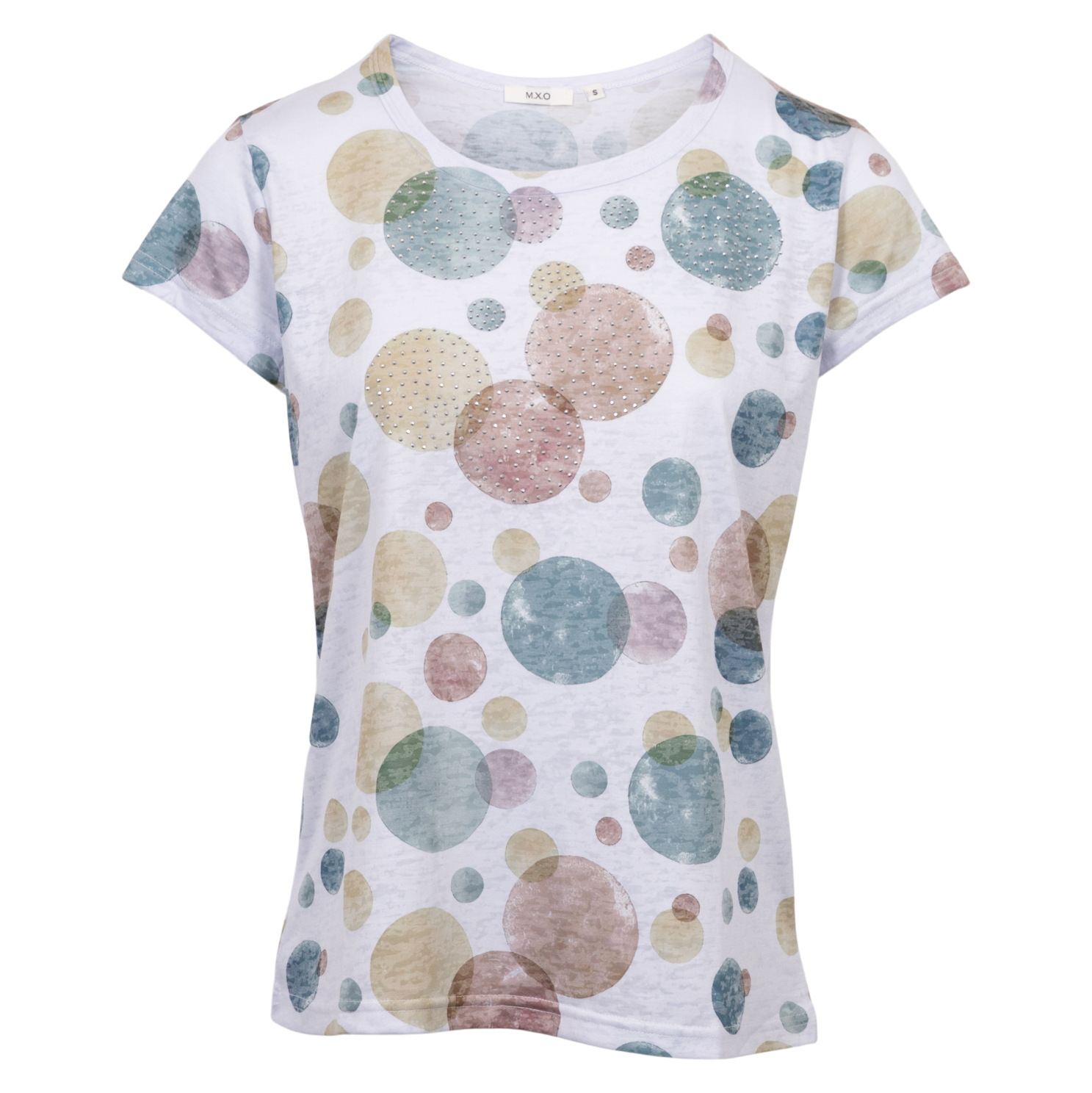 M.X.O Dame T-shirt - Green Comb - XL