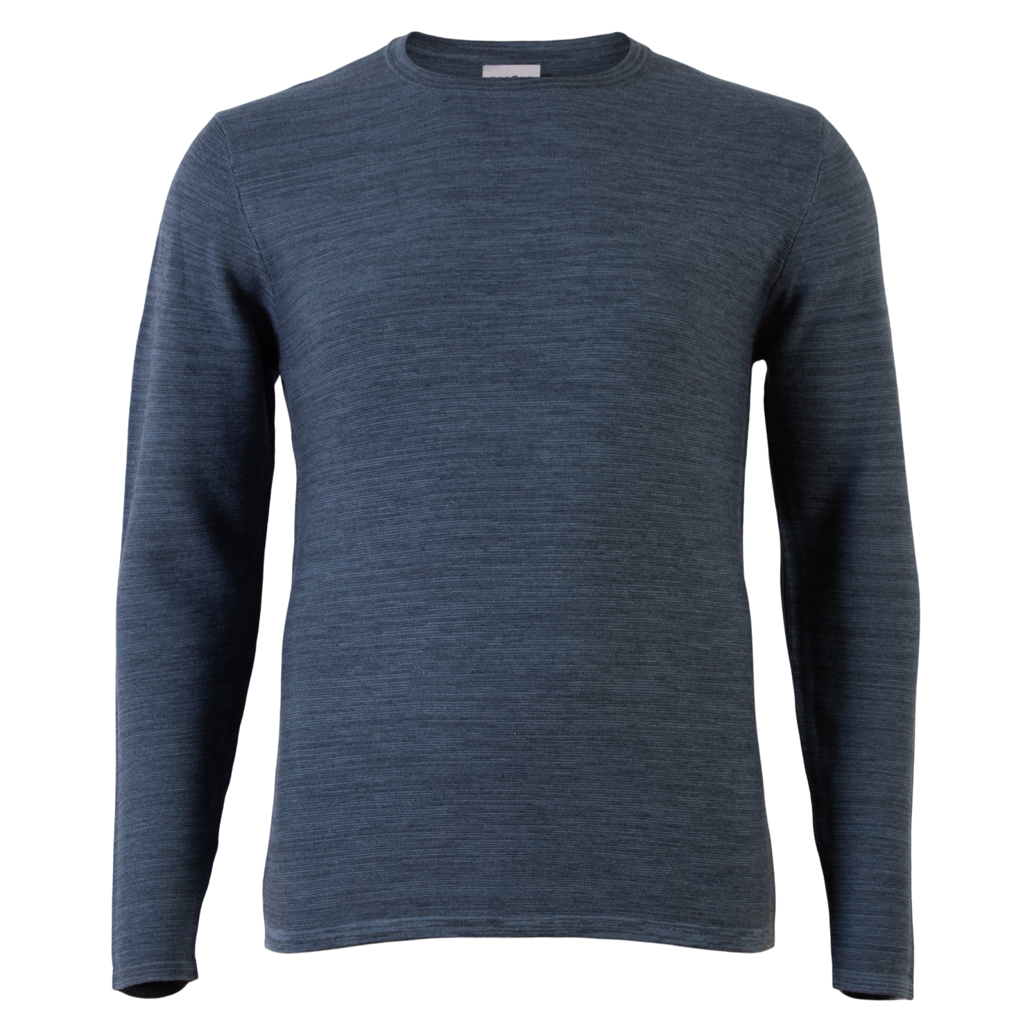 Marcus Barlow Herre Striktrøje - Copen Blue Mix - 3XL