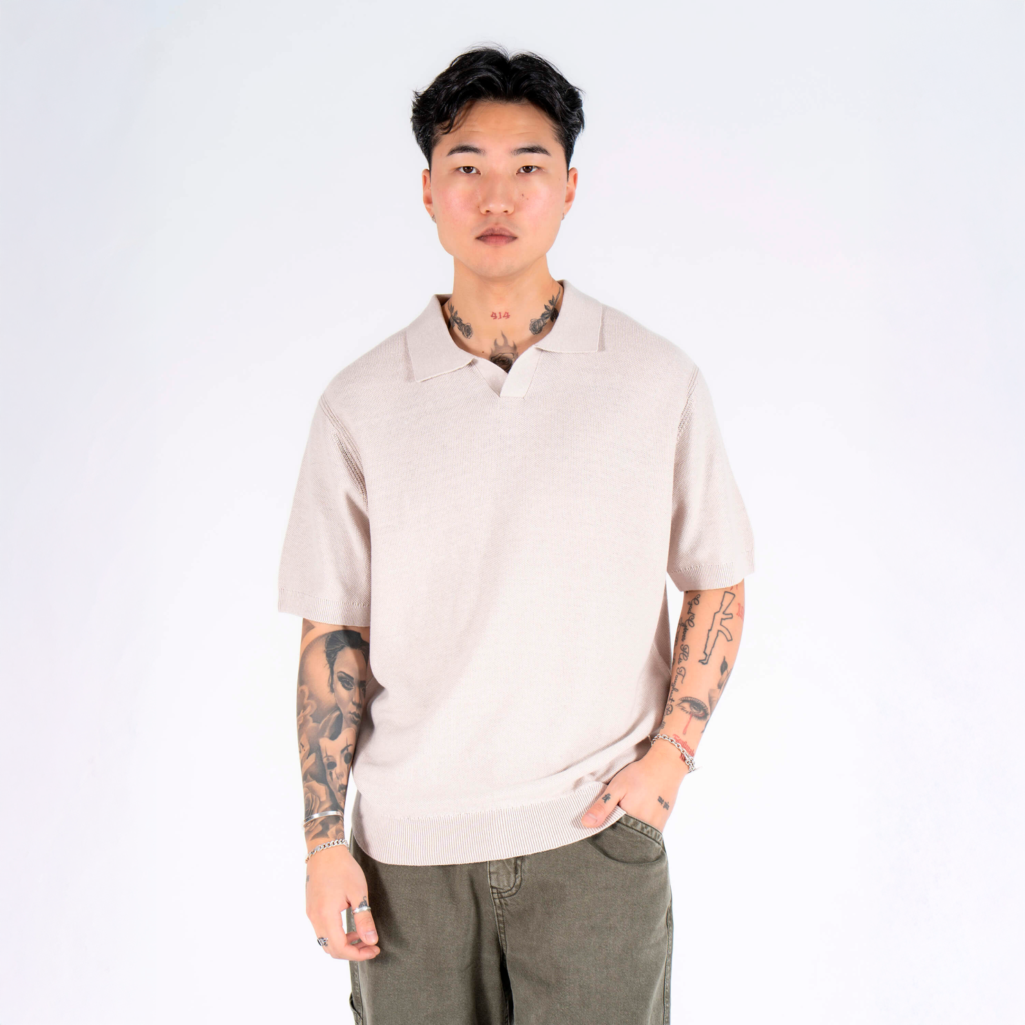 Marcus Cohen Herre Polo - Wind Chrime - 3XL