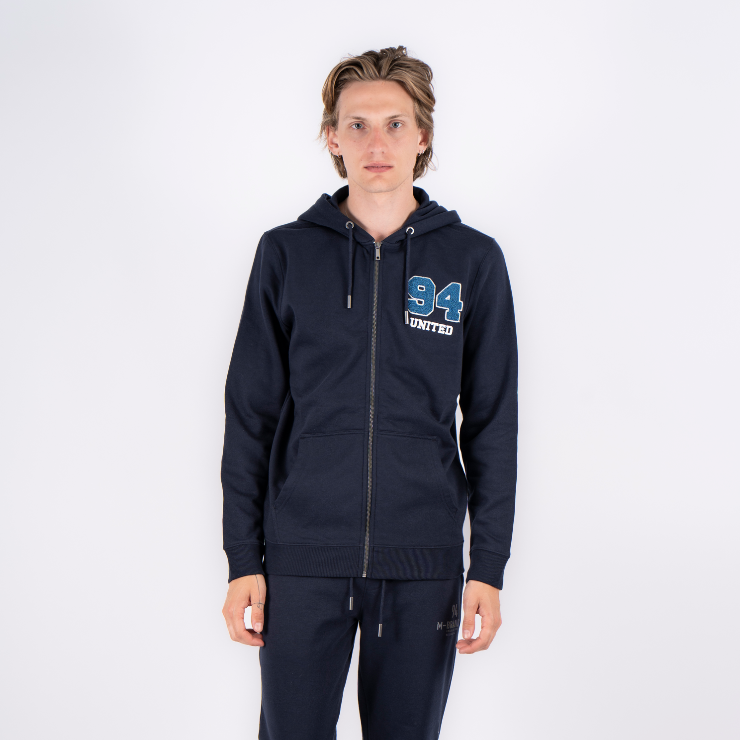 Marcus Colin Herre Hættetrøje - Dk. Navy - XL