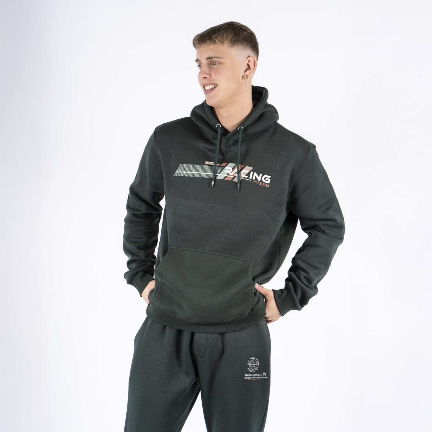 Marcus Colin Herre Sweatshirt - Deep Green - 3XL